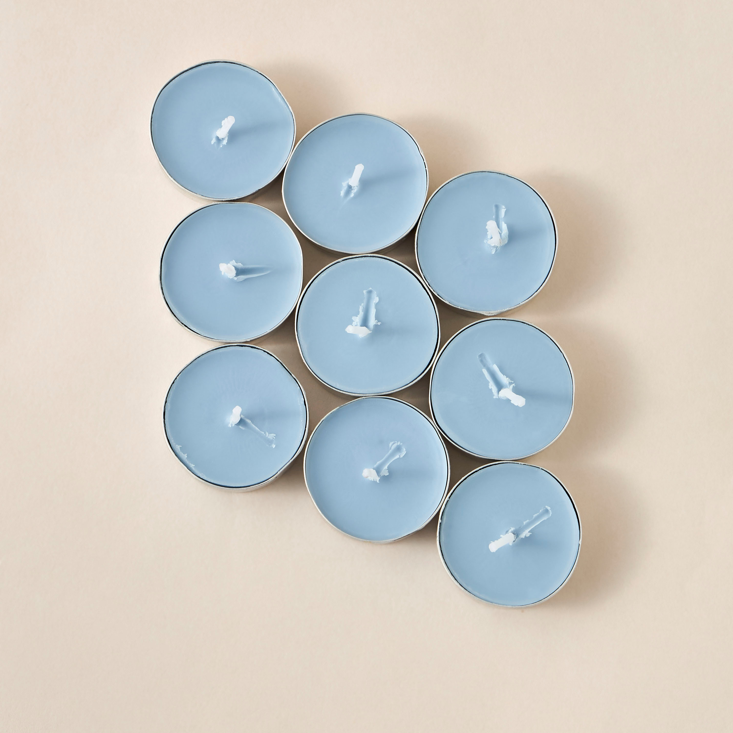 Kamaya 9-Piece Fleur De Cotton Scented Tealight Candle Set - 10 gms-household-homefragrance-candles-image-2