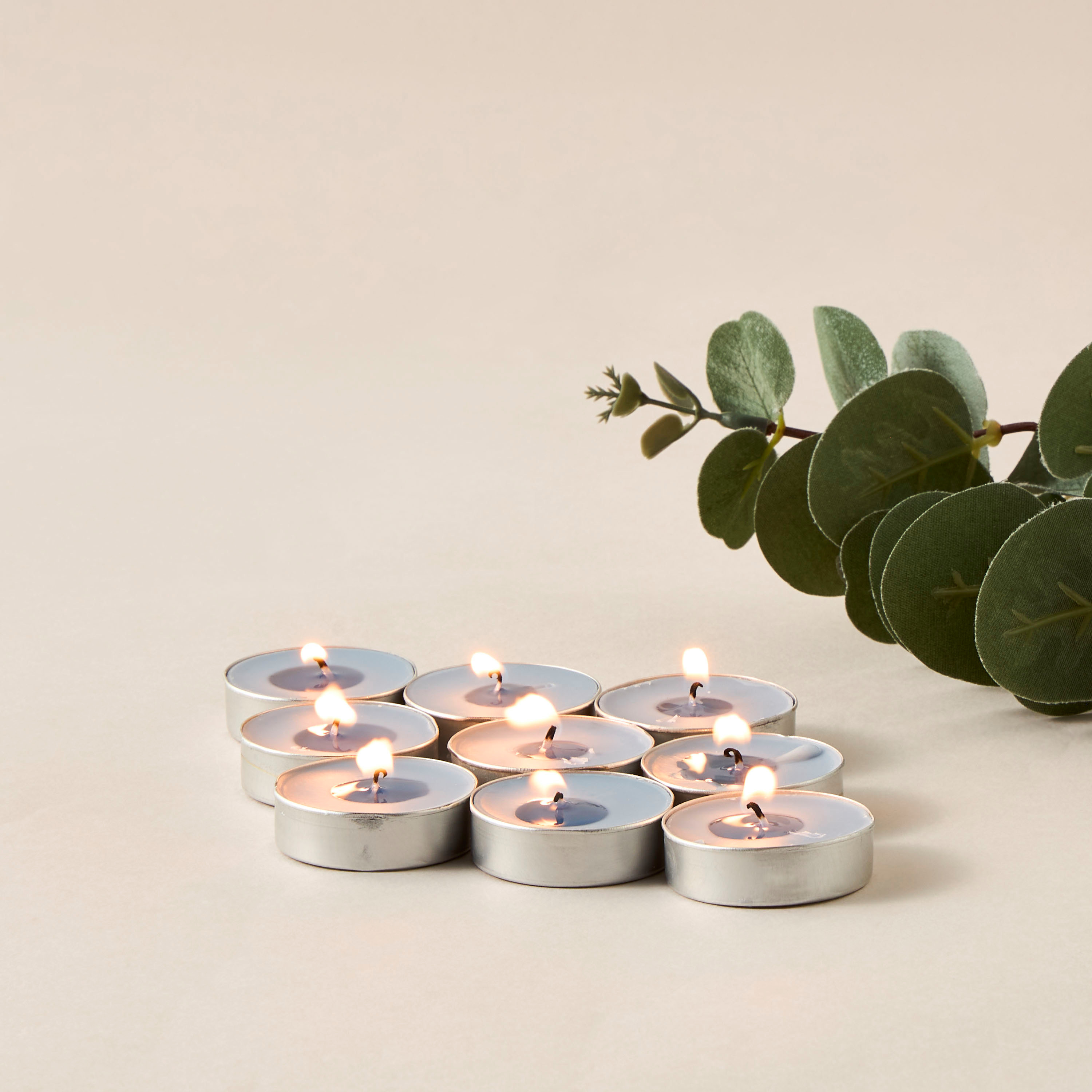 Kamaya 9-Piece Fleur De Cotton Scented Tealight Candle Set - 10 gms-household-homefragrance-candles-image-4