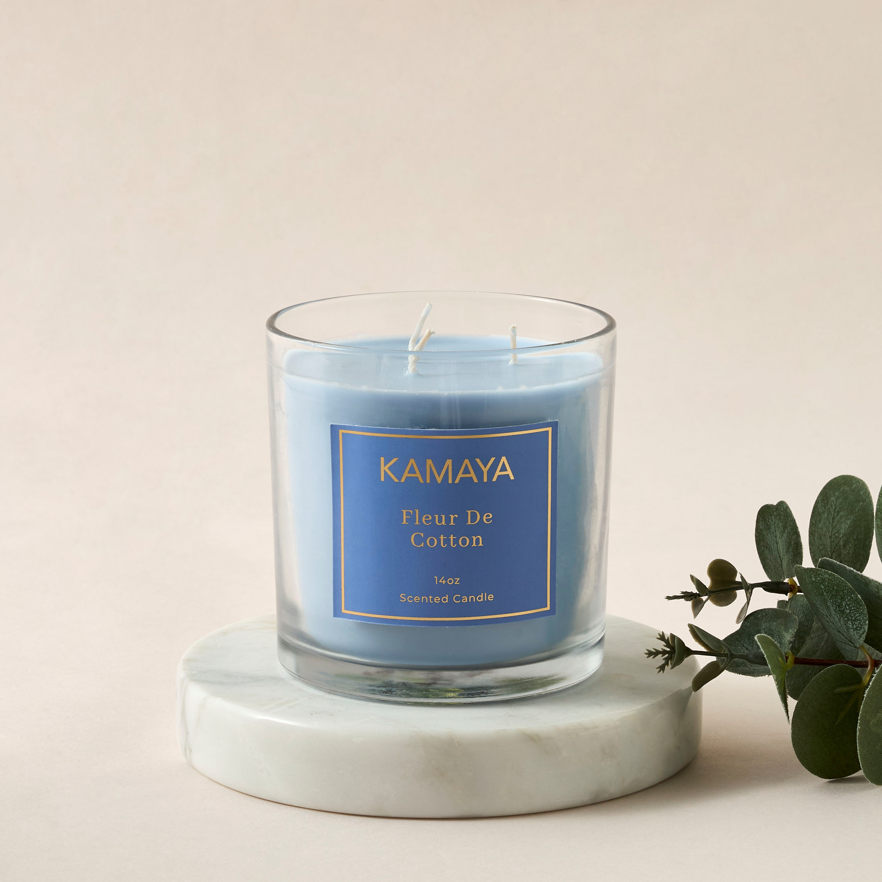 جرة شمع بـ 3 فتائل وبرائحة فلور دي كوتن من كامايا-household-homefragrance-candles-image-1