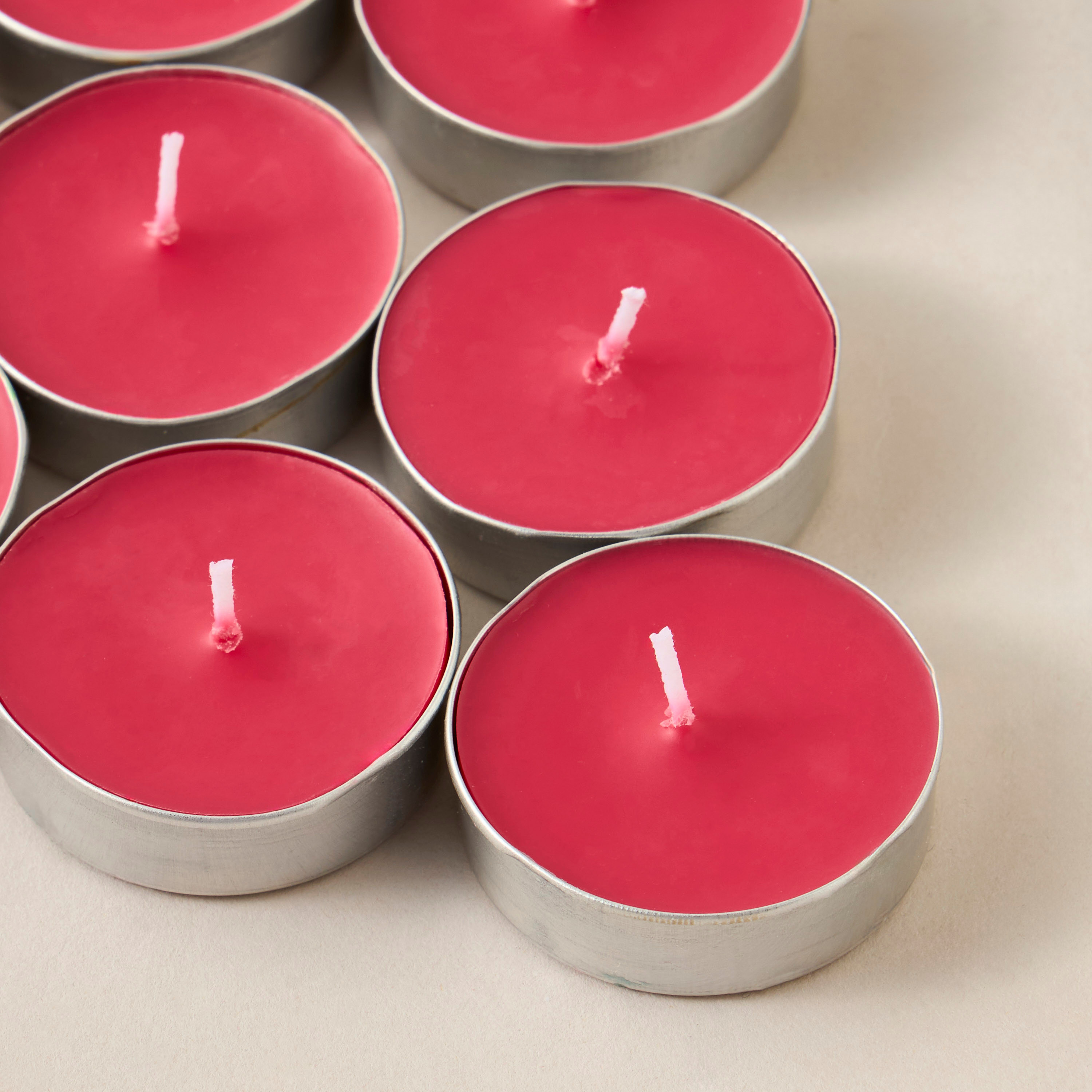 Kamaya 9-Piece Delight Rose & Lavender Tealight Candle Set - 10 gms-household-homefragrance-candles-image-3