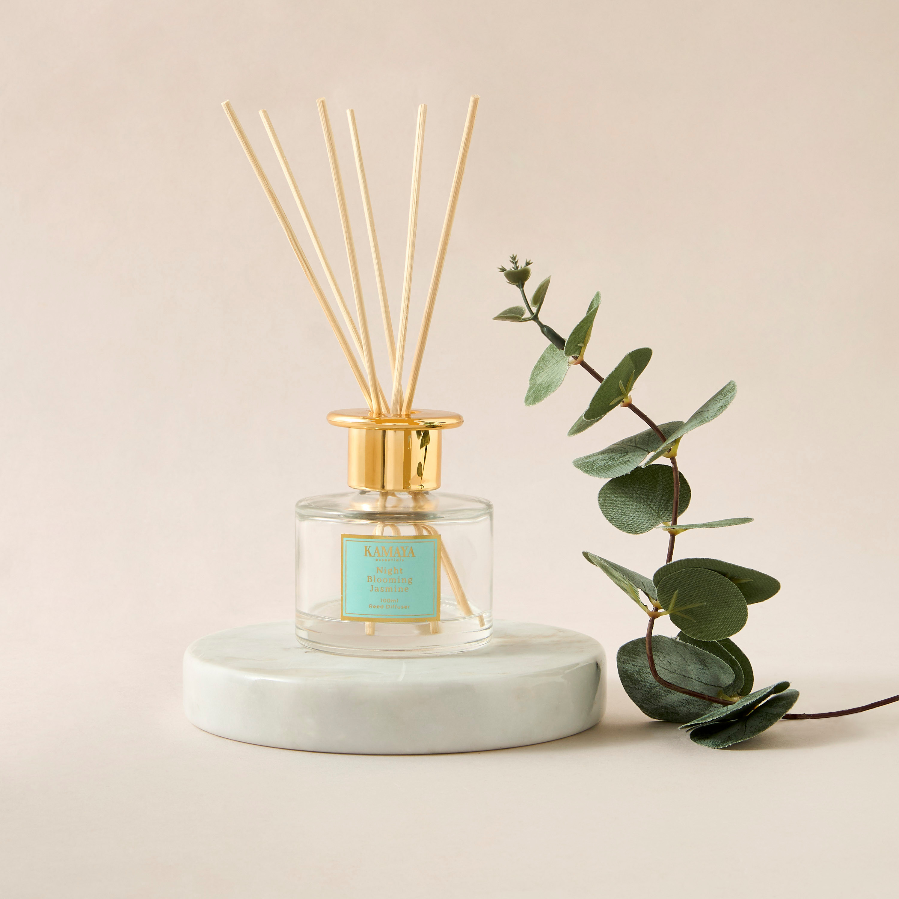 Kamaya Night Blooming Jasmine Scented Reed Diffuser Set - 100 ml-household-homefragrance-reeddiffusers-image-1