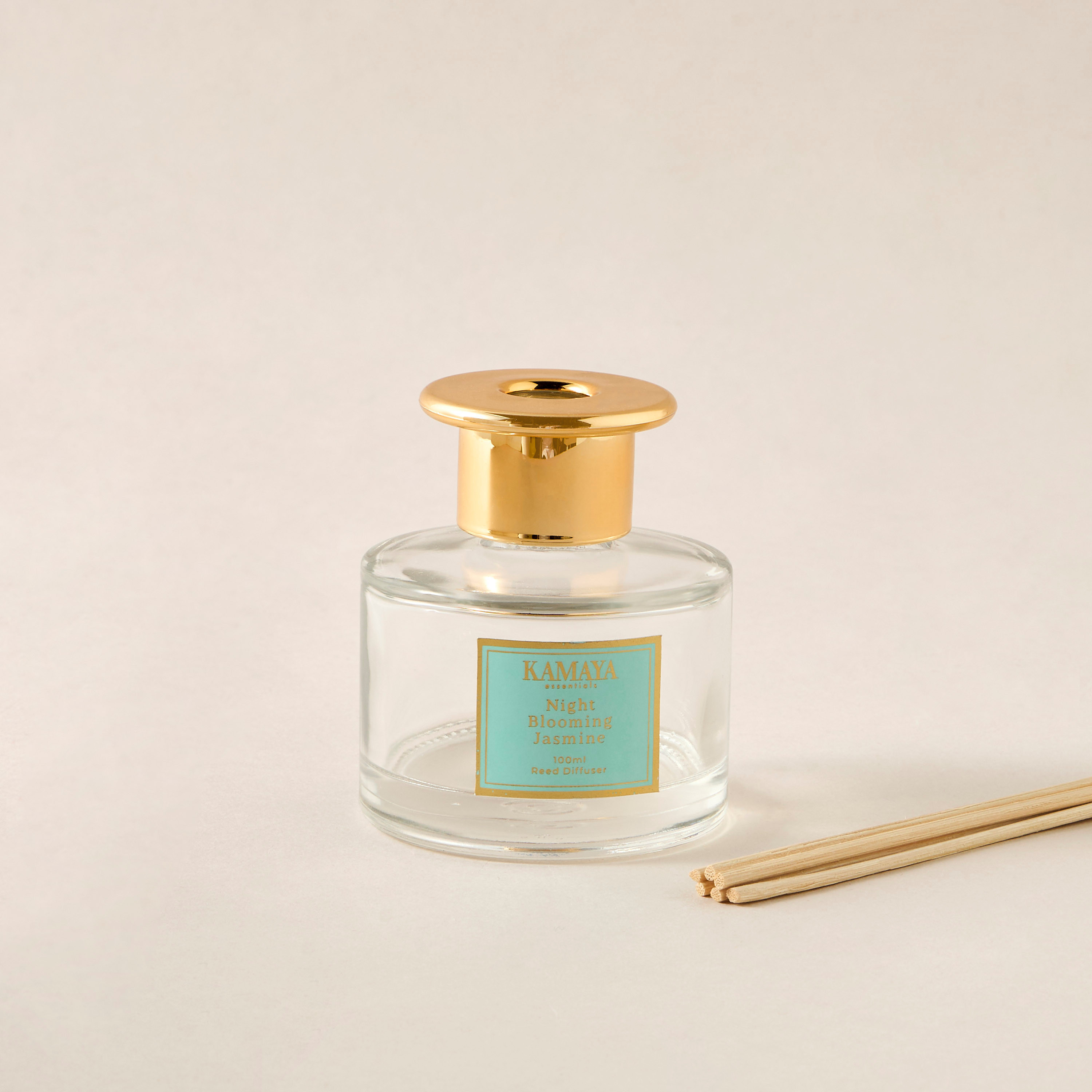 Kamaya Night Blooming Jasmine Scented Reed Diffuser Set - 100 ml-household-homefragrance-reeddiffusers-image-3