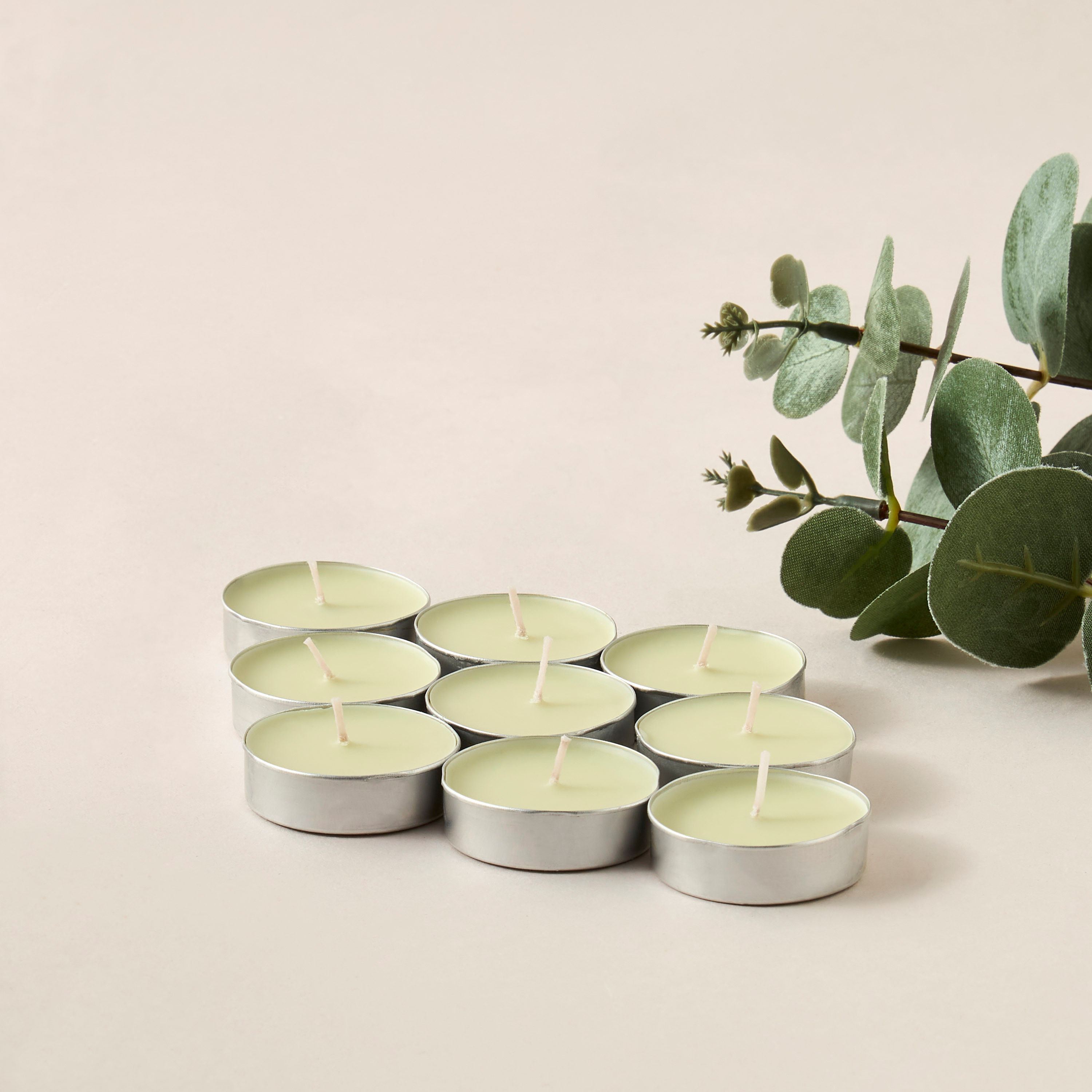 Kamaya 9-Piece Vanilla Pure Tealight Candle Set - 10 gms-household-homefragrance-candles-image-1