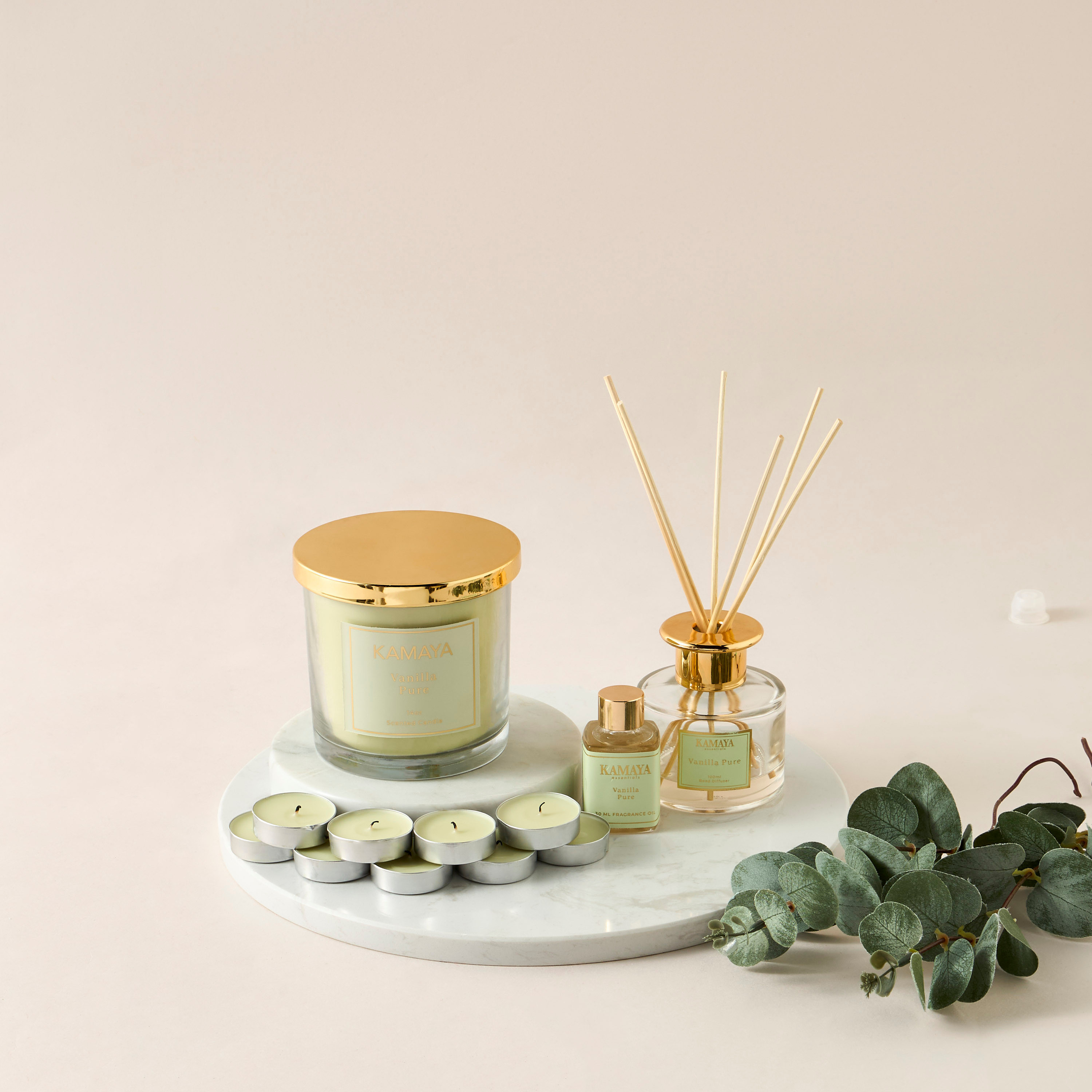 طقم شموع صغيرة فانيلا بيور 9 من كامايا - 10 جرام-household-homefragrance-candles-image-5