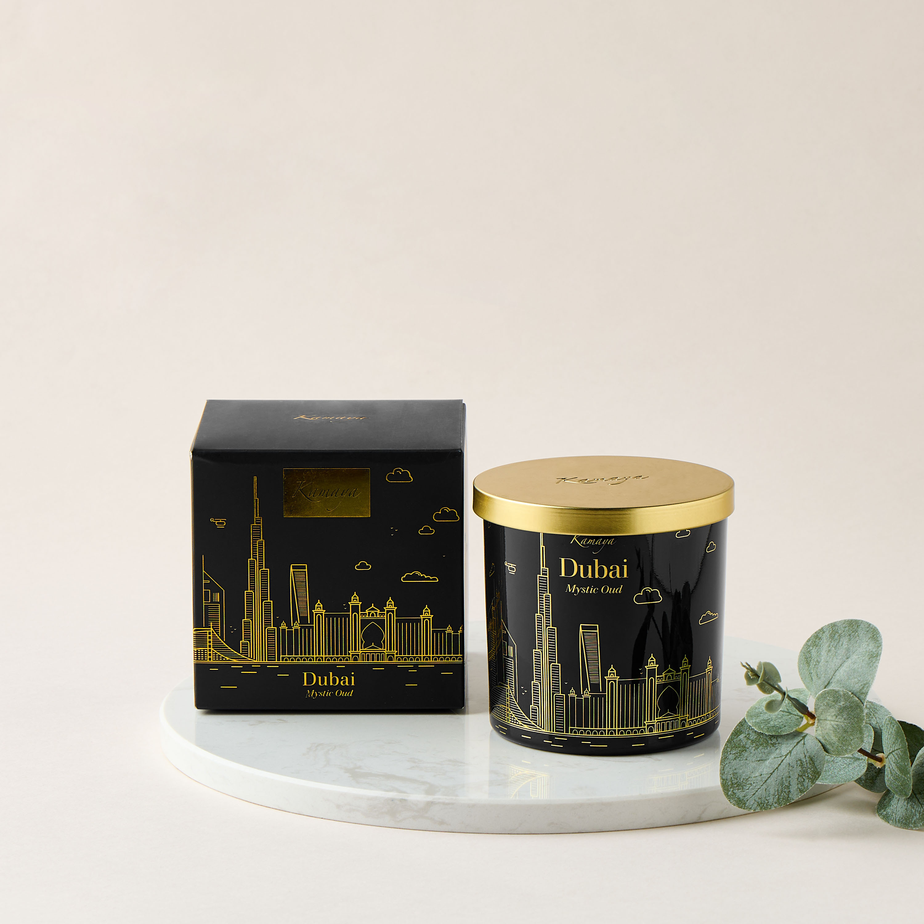 جرة شمع معطرة برائحة ميستيك عود دبي من كامايا - 52 ساعة-household-homefragrance-candles-image-1