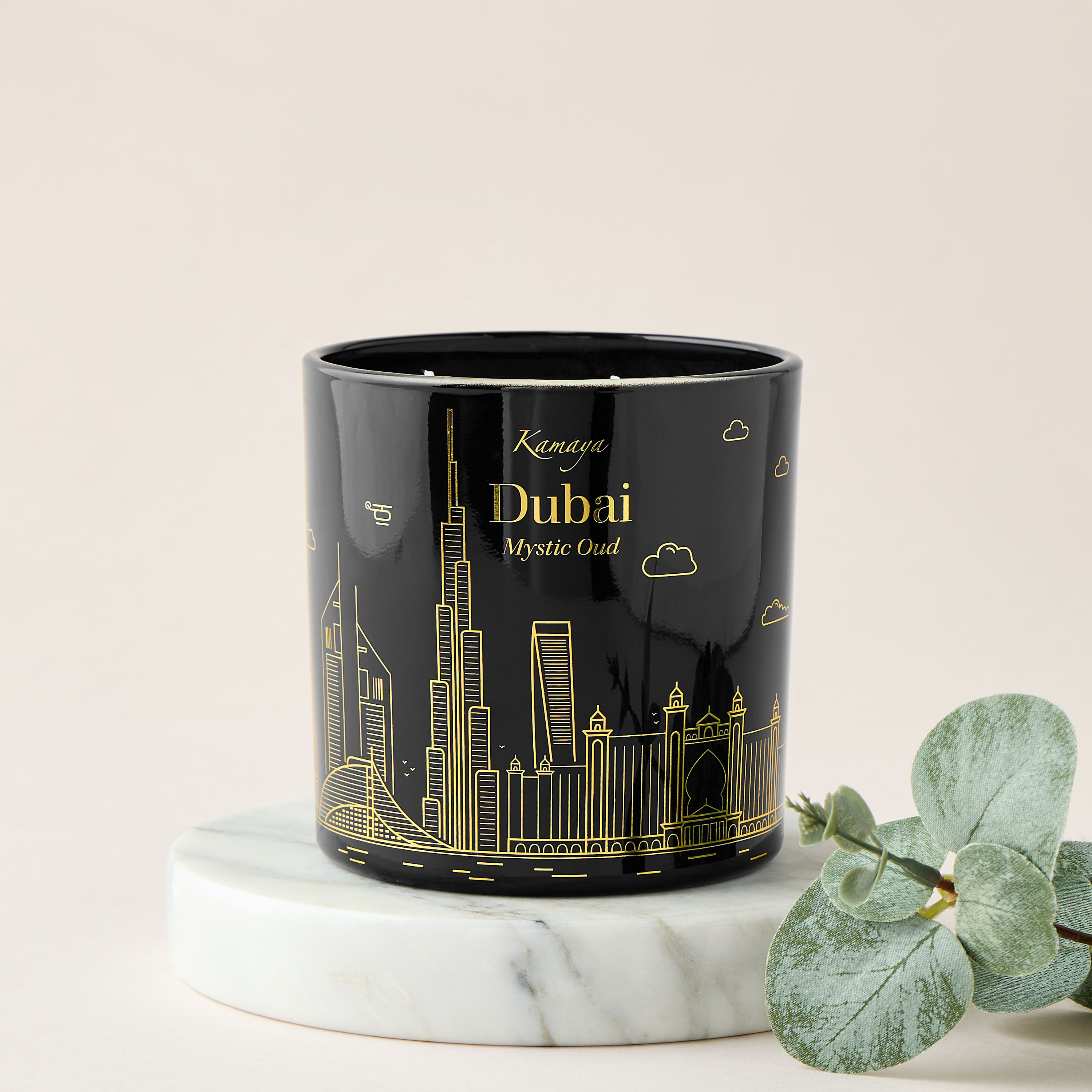 جرة شمع معطرة برائحة ميستيك عود دبي من كامايا - 52 ساعة-household-homefragrance-candles-image-2