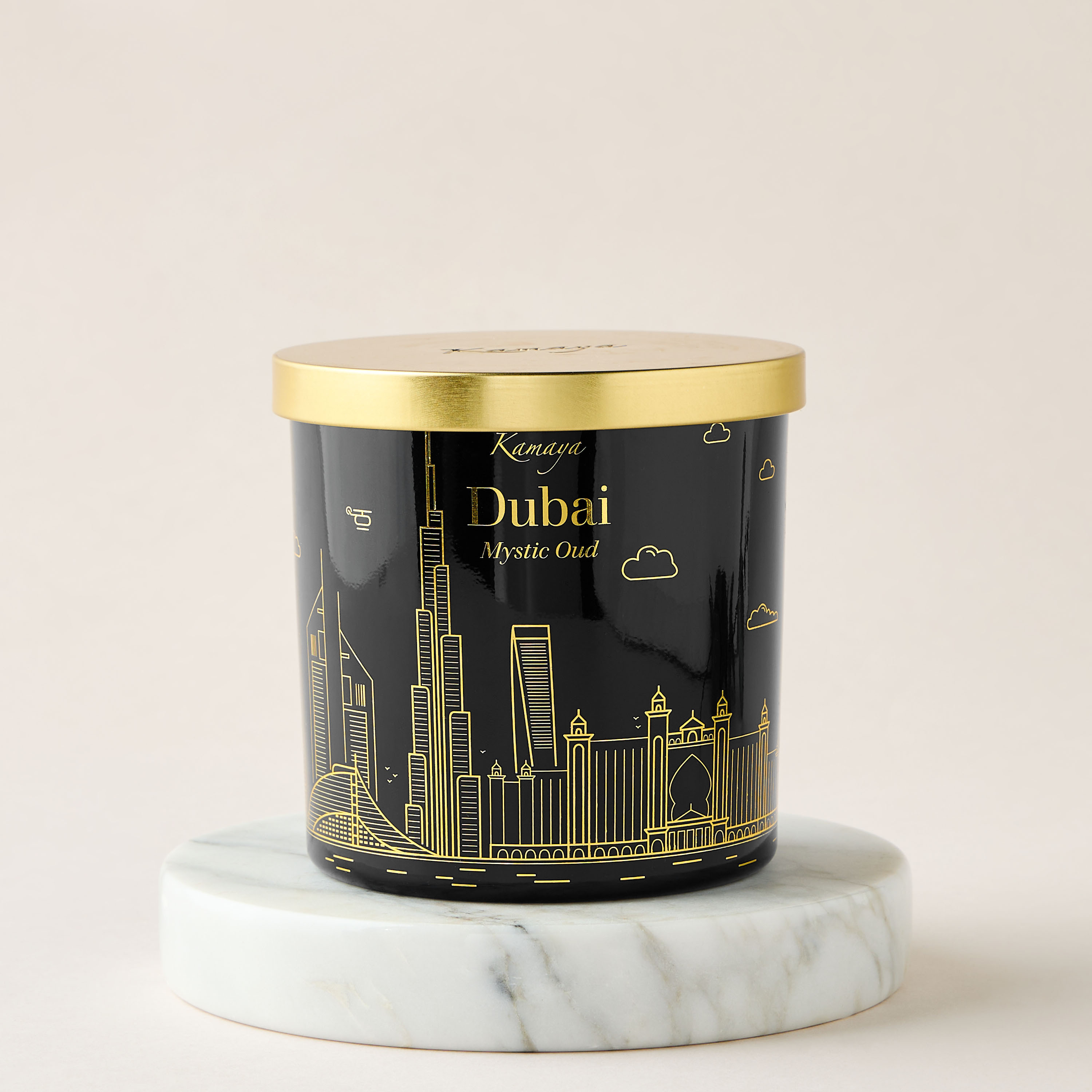 جرة شمع معطرة برائحة ميستيك عود دبي من كامايا - 52 ساعة-household-homefragrance-candles-image-3