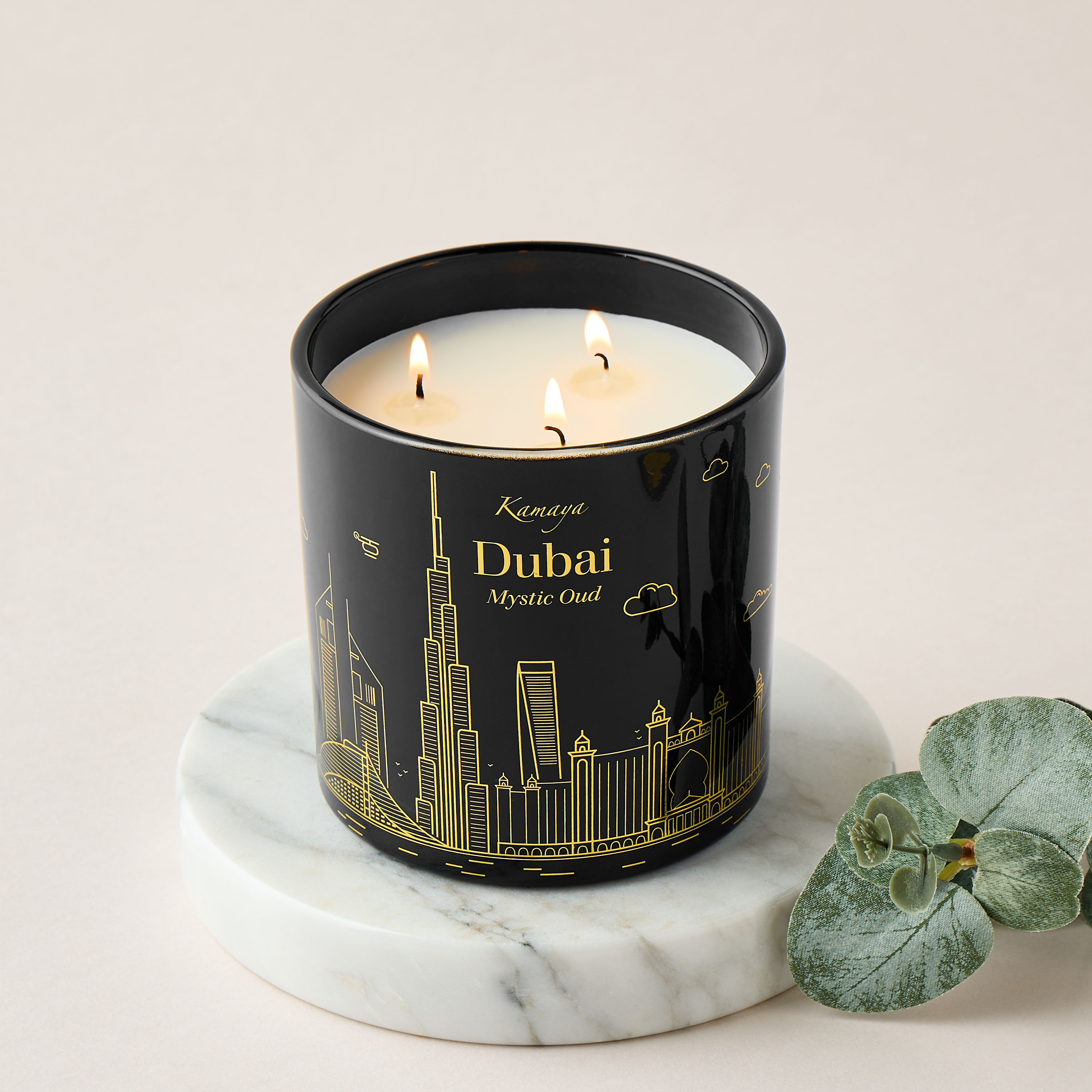 جرة شمع معطرة برائحة ميستيك عود دبي من كامايا - 52 ساعة-household-homefragrance-candles-image-5