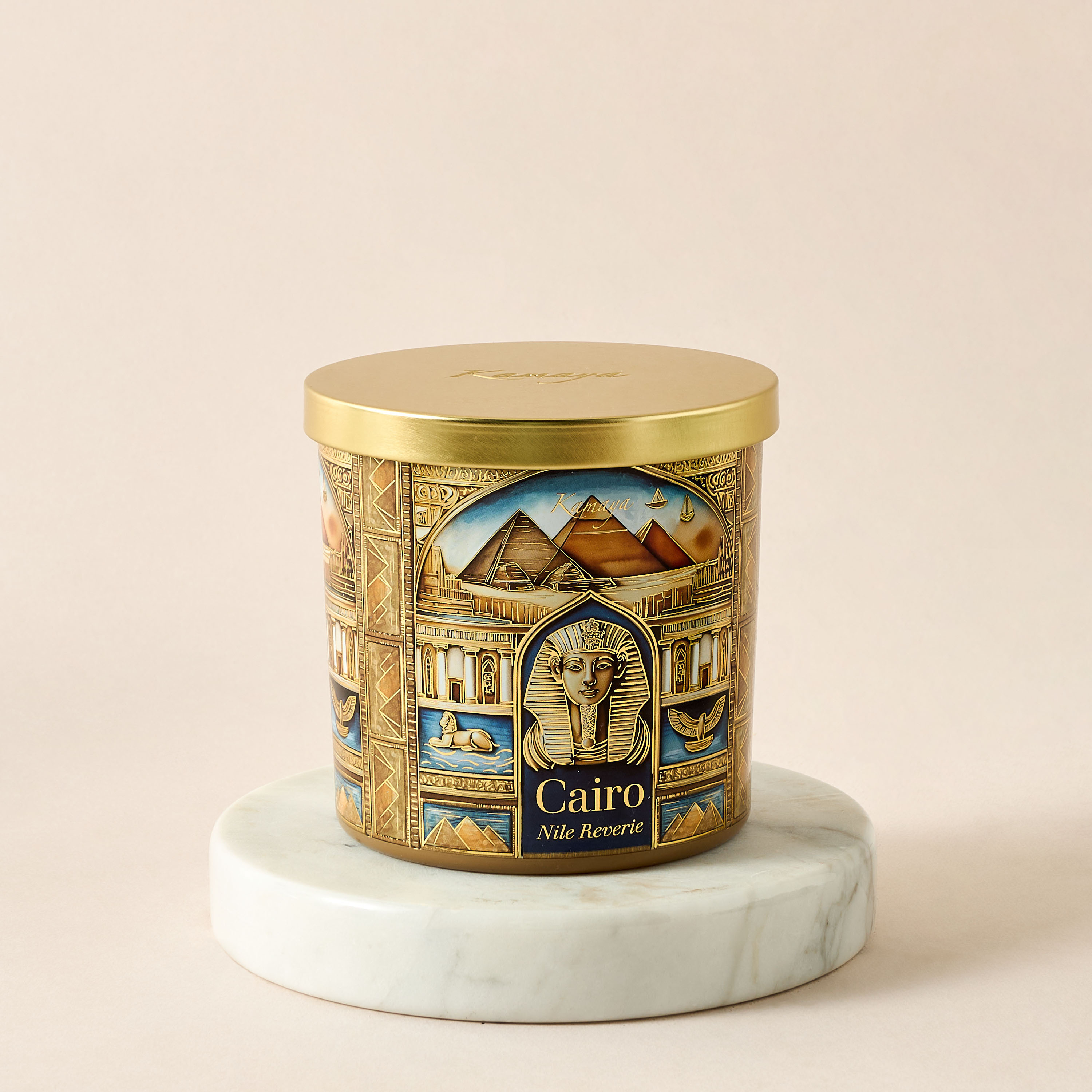 Kamaya Cairo Nile Reverie Scented Jar Candle - 400 gms-household-homefragrance-candles-image-2
