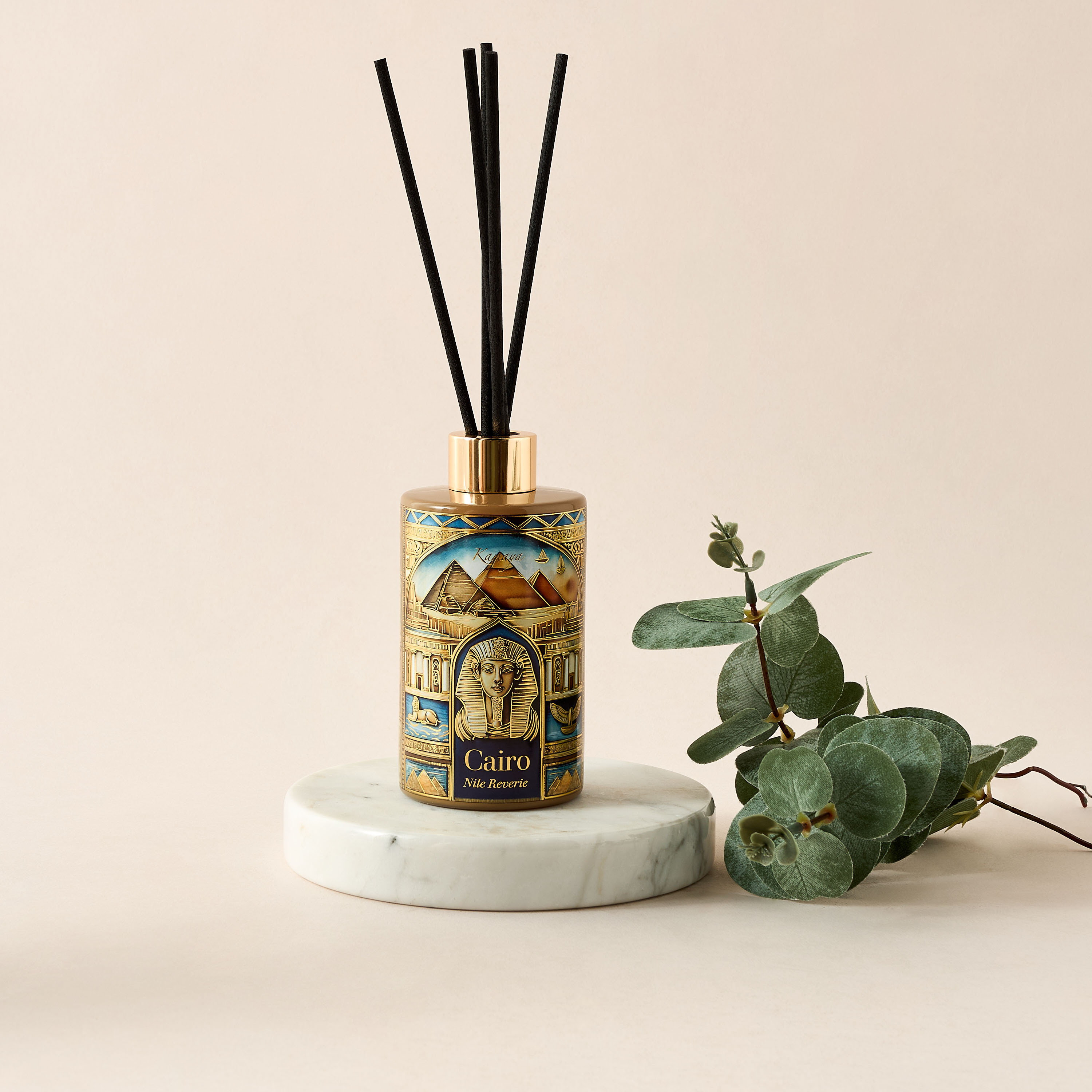 طقم موزّع عطور بالأعواد نايل ريفري من كامايا كايرو - 200 مل-household-homefragrance-reeddiffusers-image-1