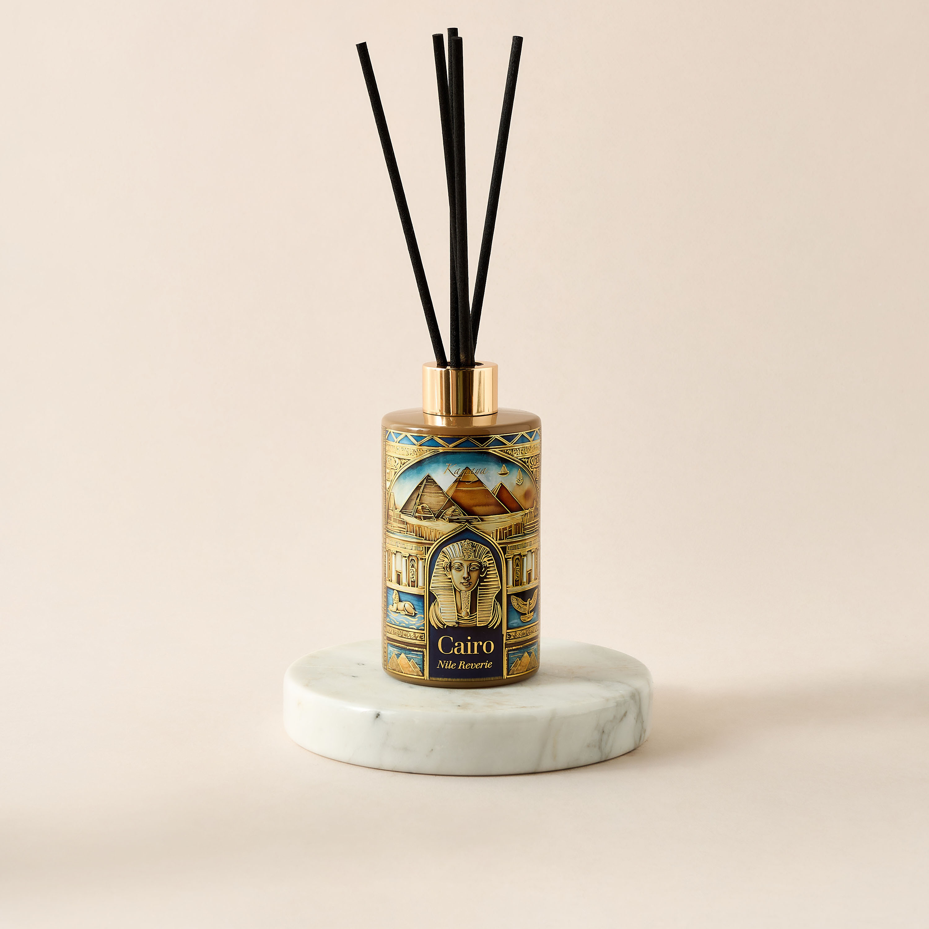 طقم موزّع عطور بالأعواد نايل ريفري من كامايا كايرو - 200 مل-household-homefragrance-reeddiffusers-image-2