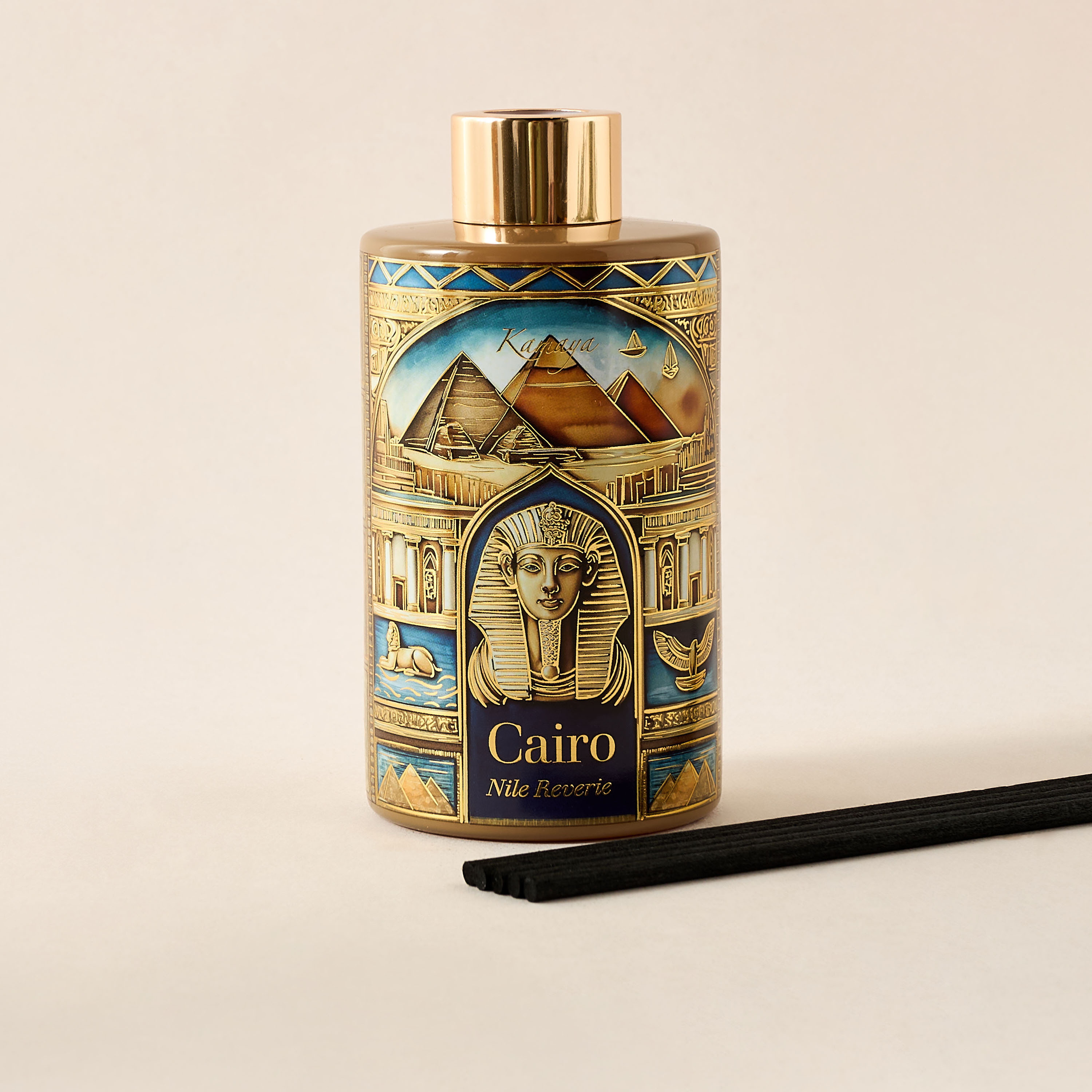 طقم موزّع عطور بالأعواد نايل ريفري من كامايا كايرو - 200 مل-household-homefragrance-reeddiffusers-image-4