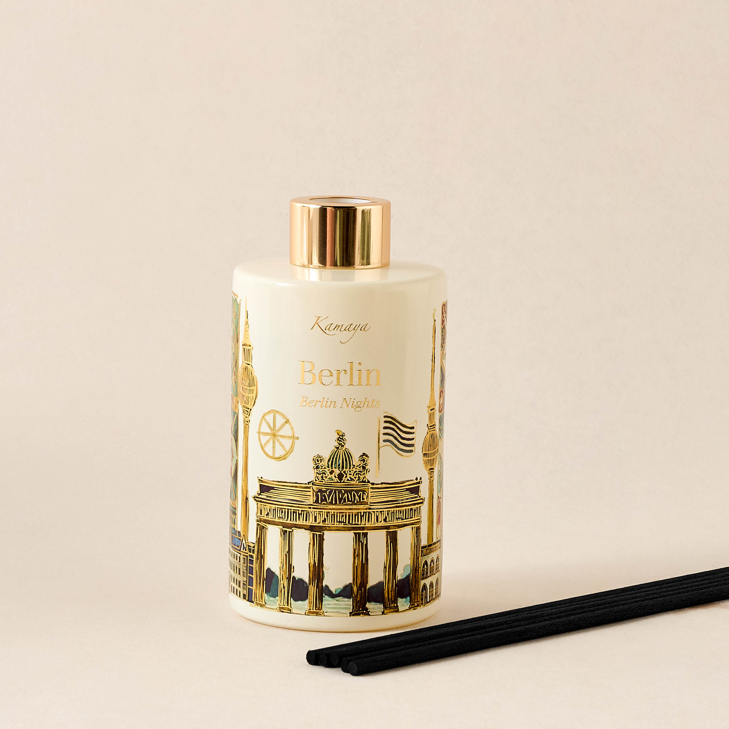 Kamaya Berlin Nights Scented Reed Diffuser Set - 200 ml-household-homefragrance-reeddiffusers-image-4