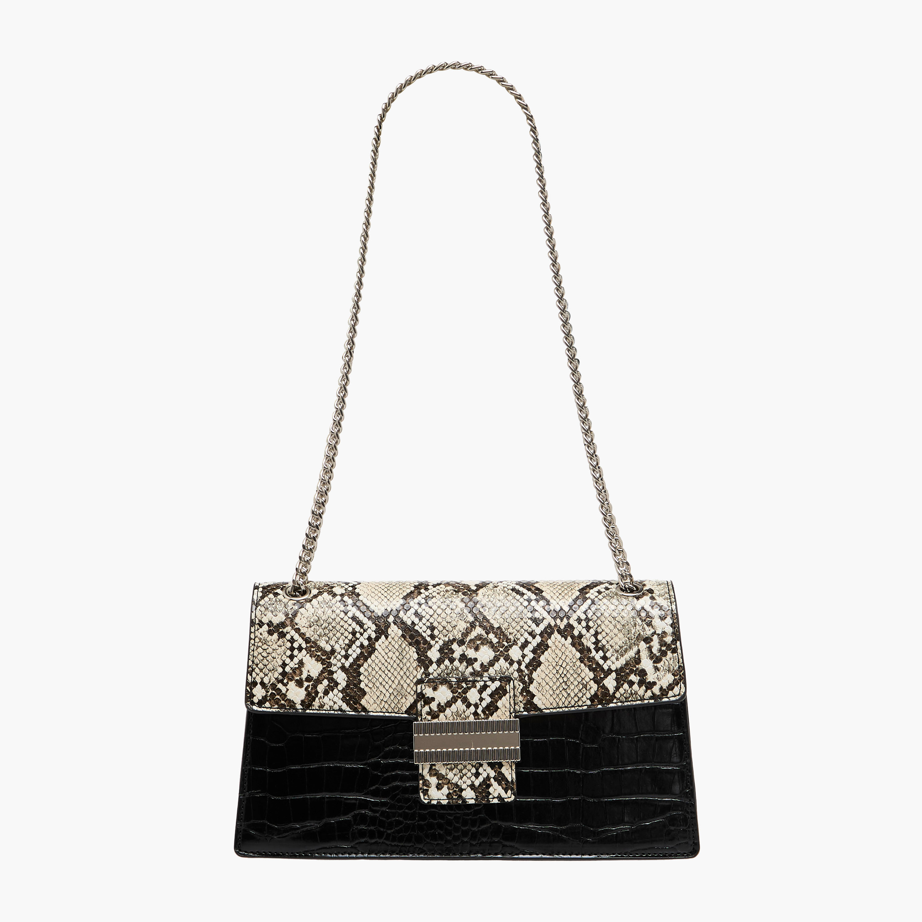 Sasha Kodes Animal Print Crossbody Bag with Chain Strap-women-bagsandwallets-handbags-image-1