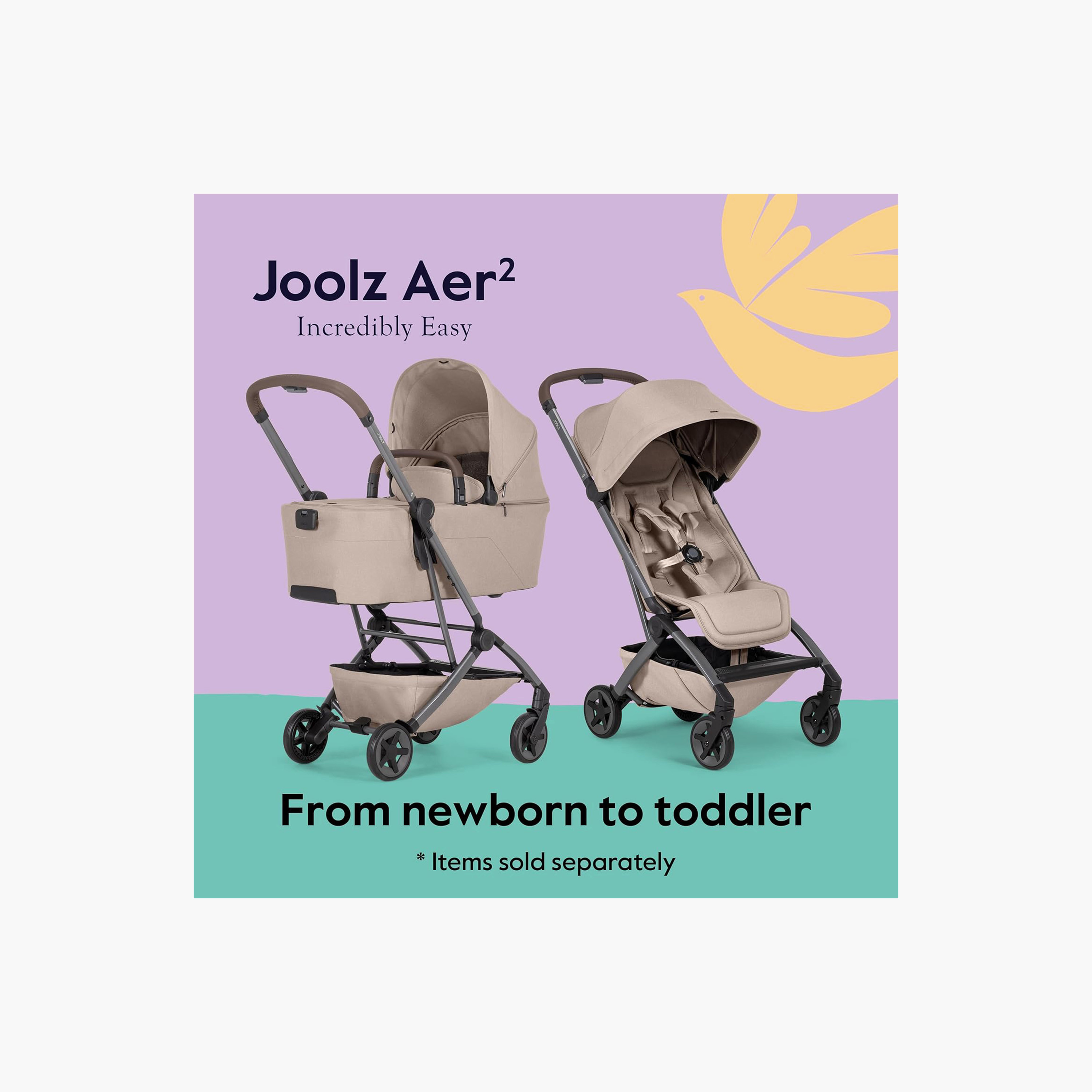 Joolz Aer2 Stroller with Aluminium Frame and One Touch Folding System-baby-gear-strollersandprams-strollers-image-5
