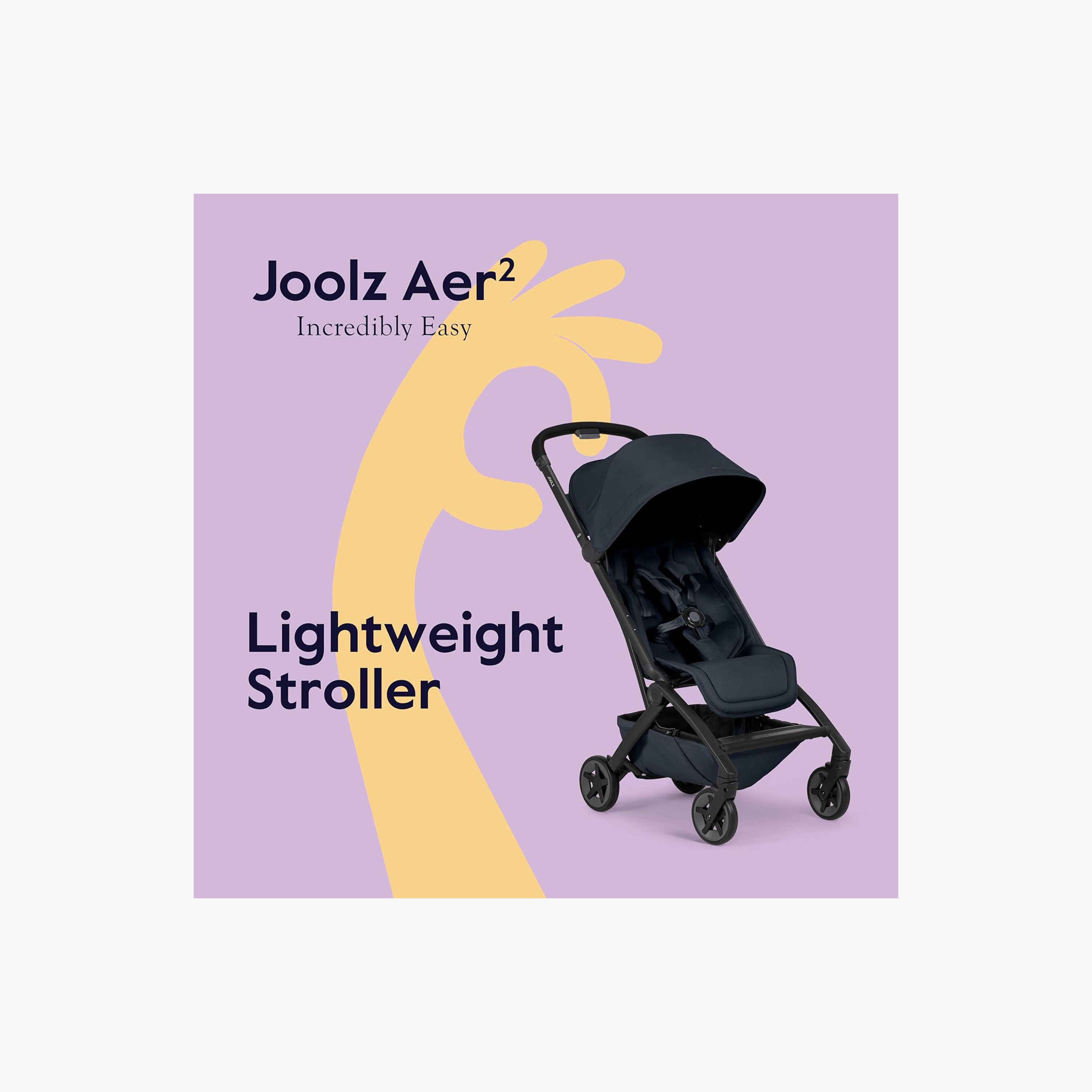 Joolz Aer2 Stroller with Aluminium Frame and One Touch Folding System-baby-gear-strollersandprams-strollers-image-2