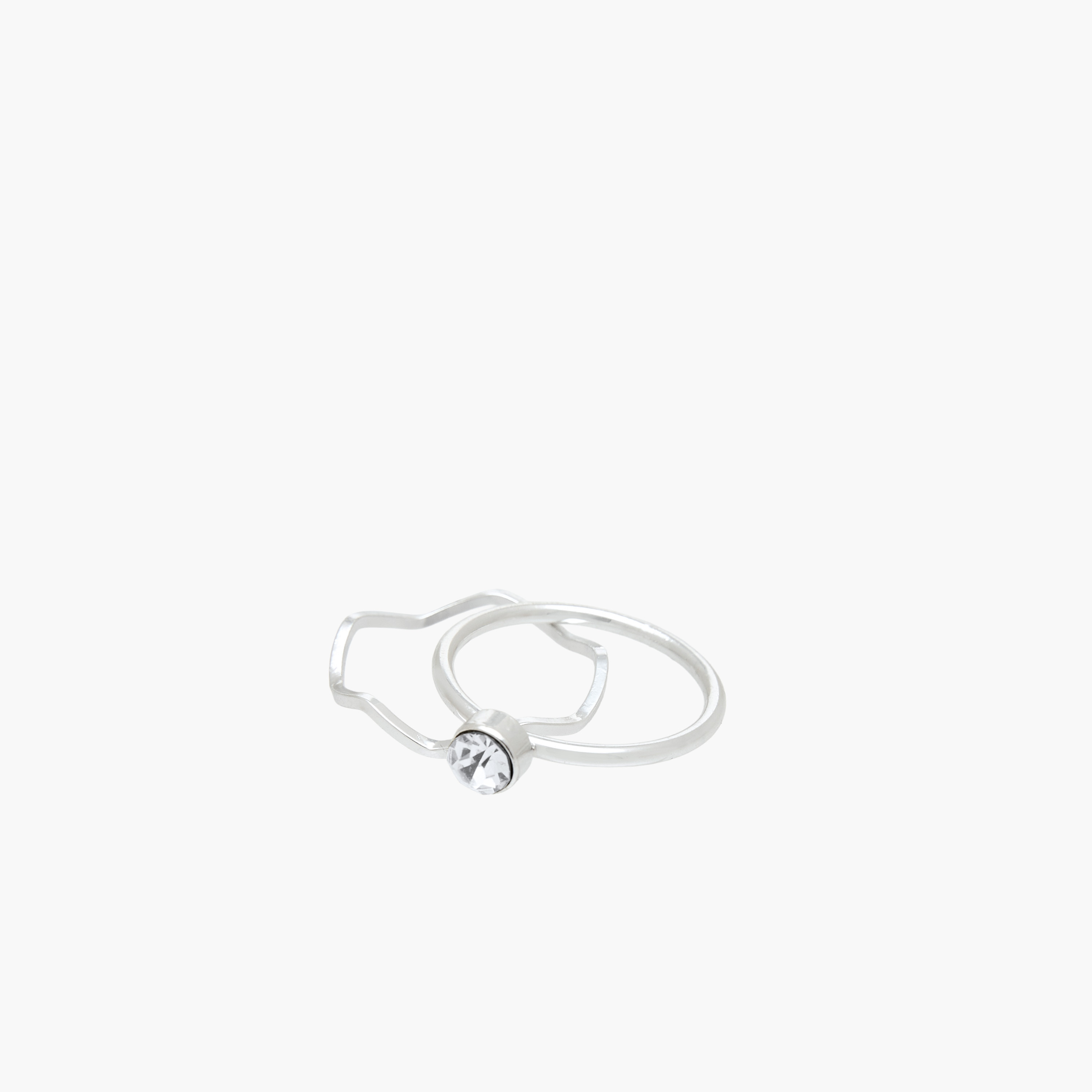 Set of 6 - Assorted Silver Tone Ring-women-watchesandjewellery-jewellery-rings-image-3
