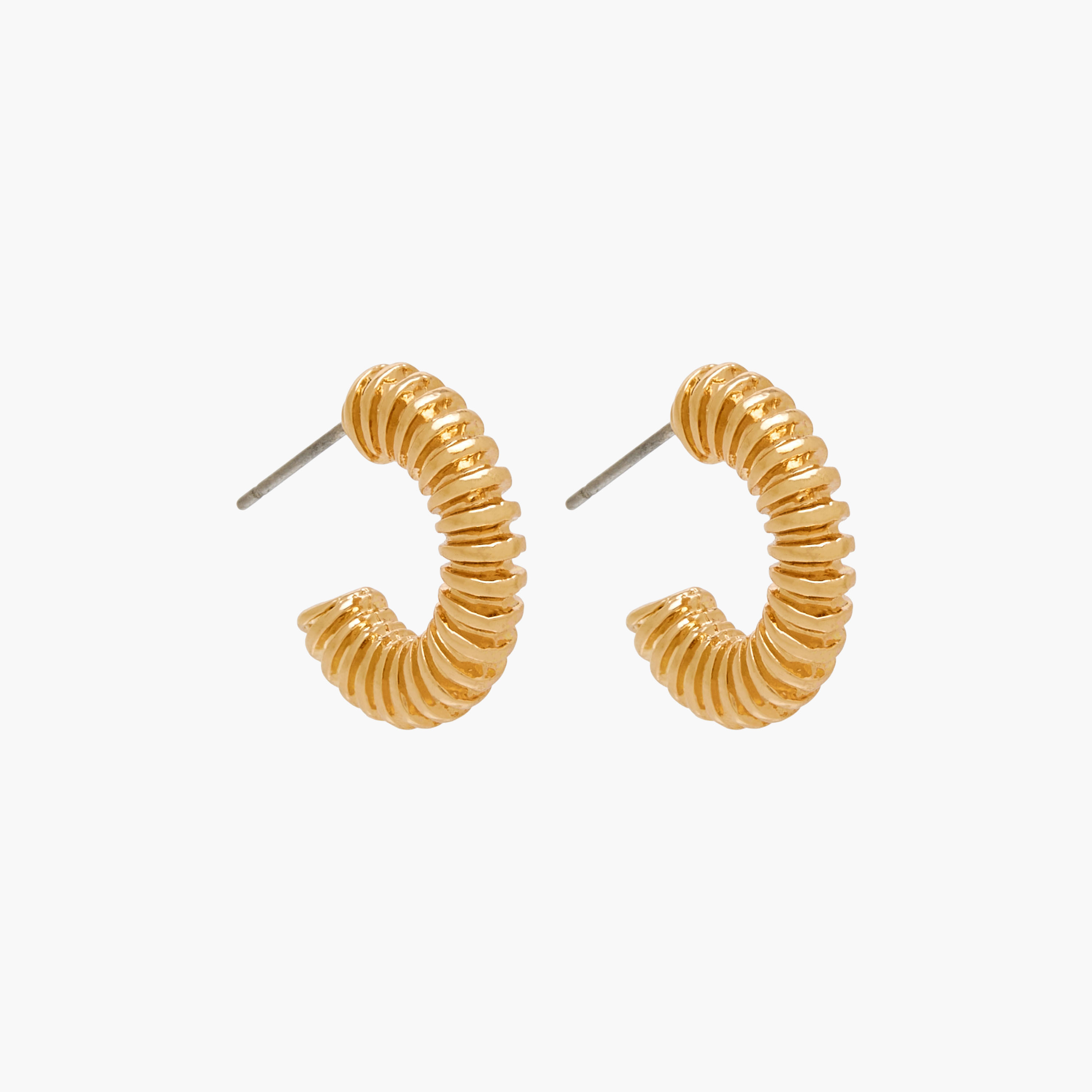 Pack of 3 Gold Tone Hoop Earrings with Pushback Closure-women-watchesandjewellery-jewellery-earrings-image-3