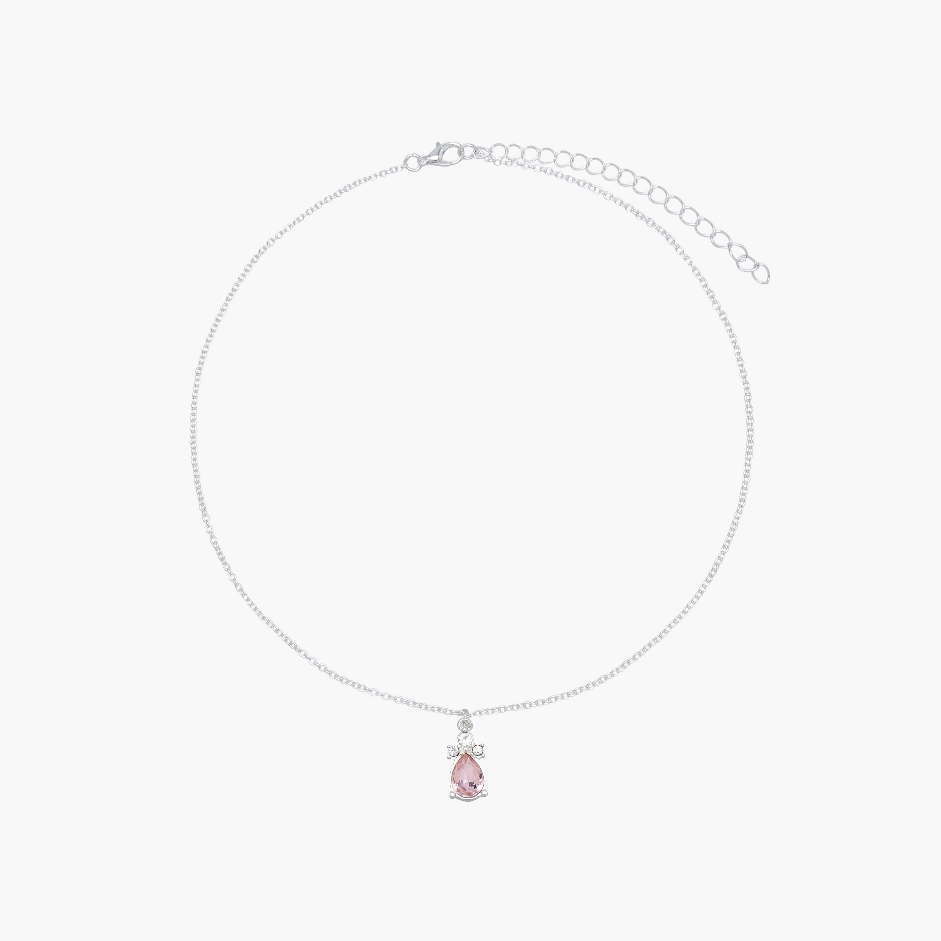 Set of 2 - Stone Embellished Pendant Necklace and Earrings-women-watchesandjewellery-jewellery-jewellerysets-image-2