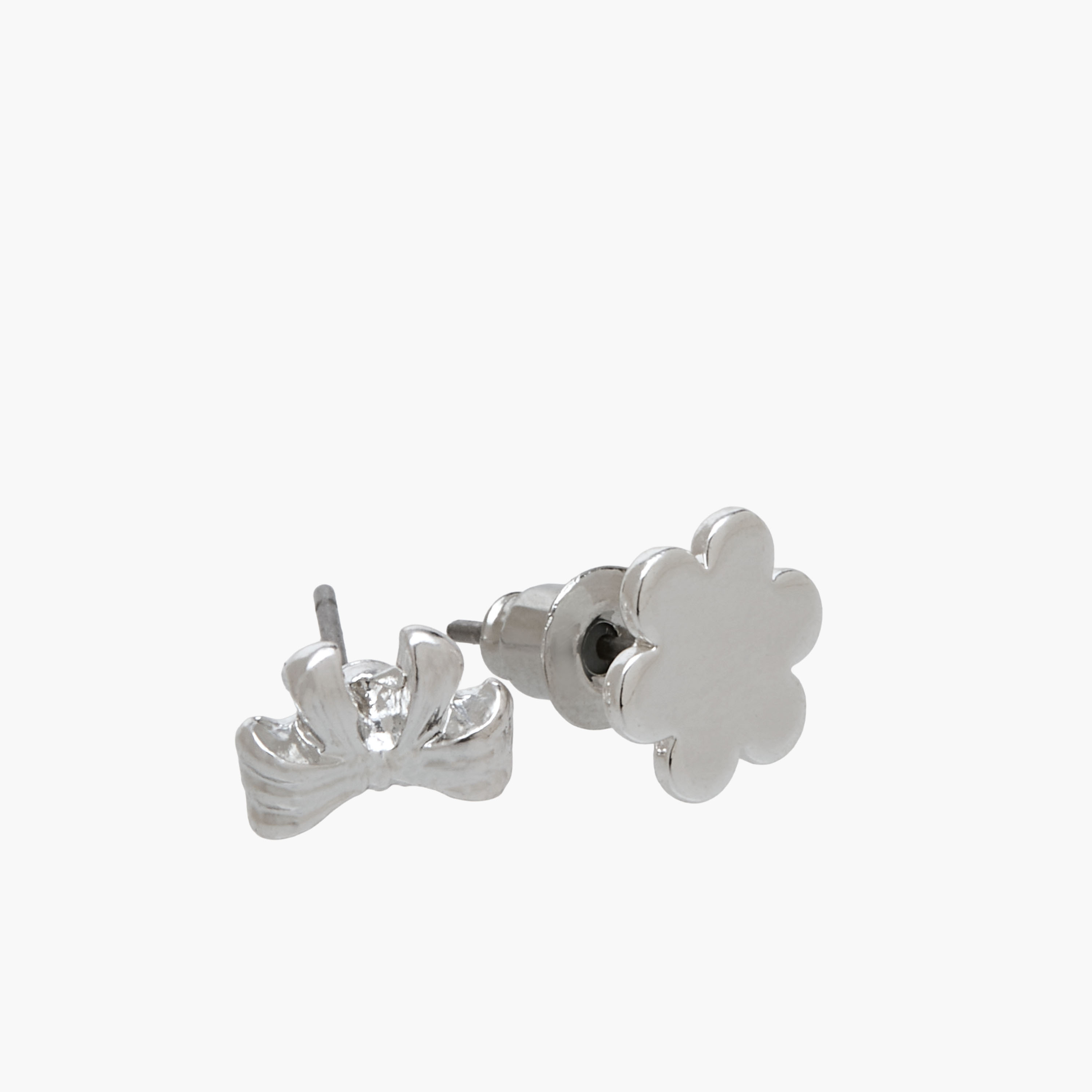 Pack of 12 Assorted Silver Tone Earrings with Pushback Closure-women-watchesandjewellery-jewellery-earrings-image-4