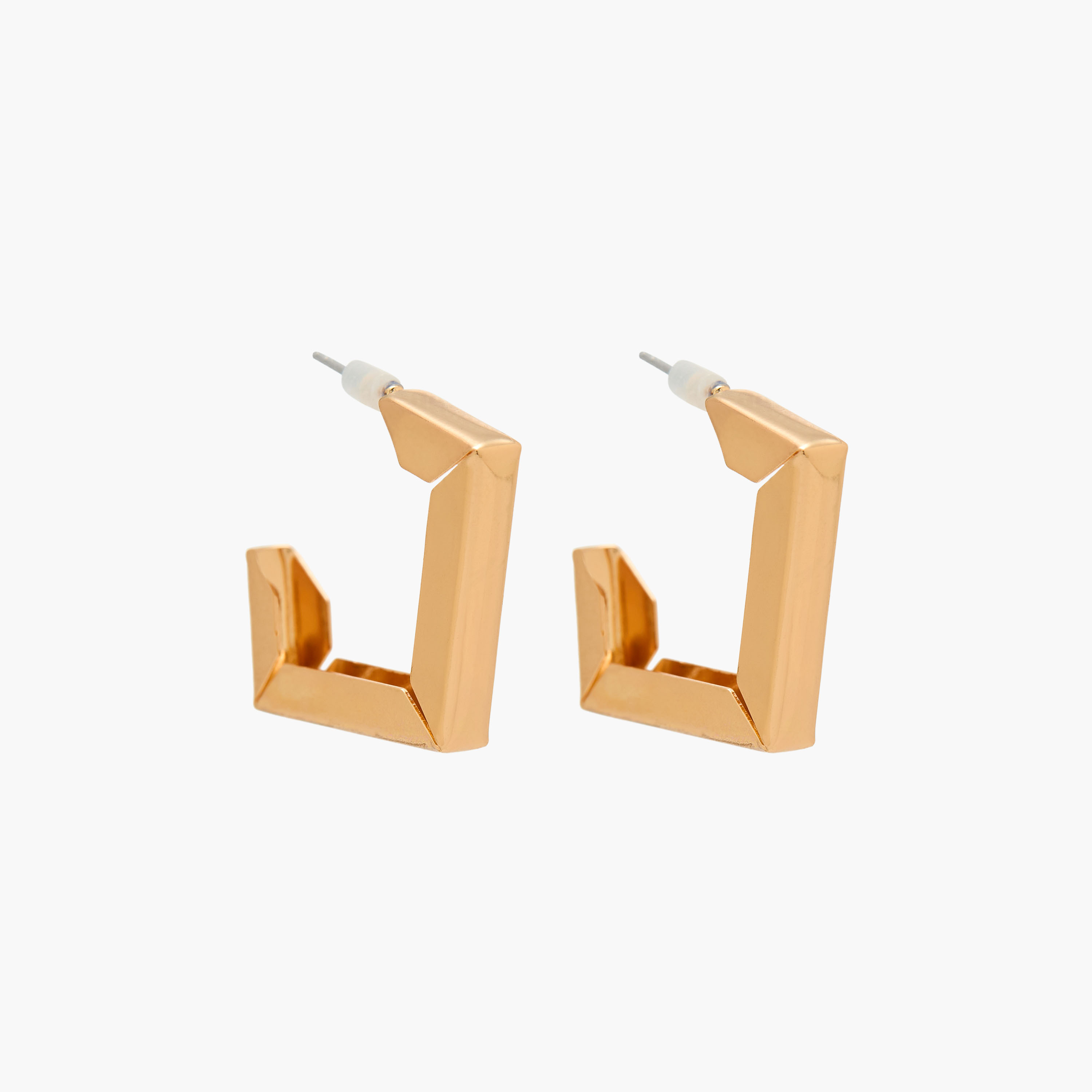 Pack of 3 Gold Tone Hoop Earrings with Pushback Closure-women-watchesandjewellery-jewellery-earrings-image-2