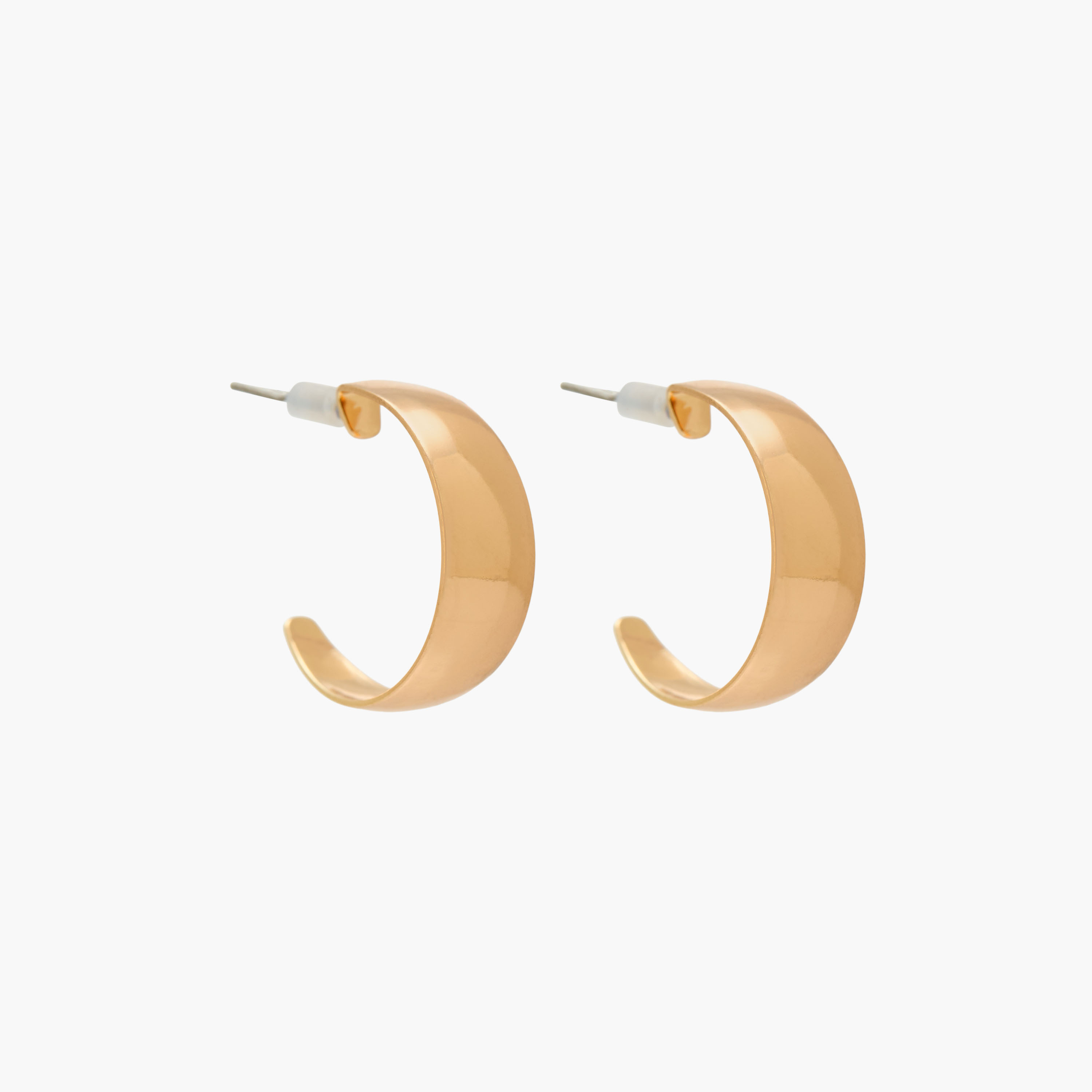 Pack of 3 Gold Tone Hoop Earrings with Pushback Closure-women-watchesandjewellery-jewellery-earrings-image-3