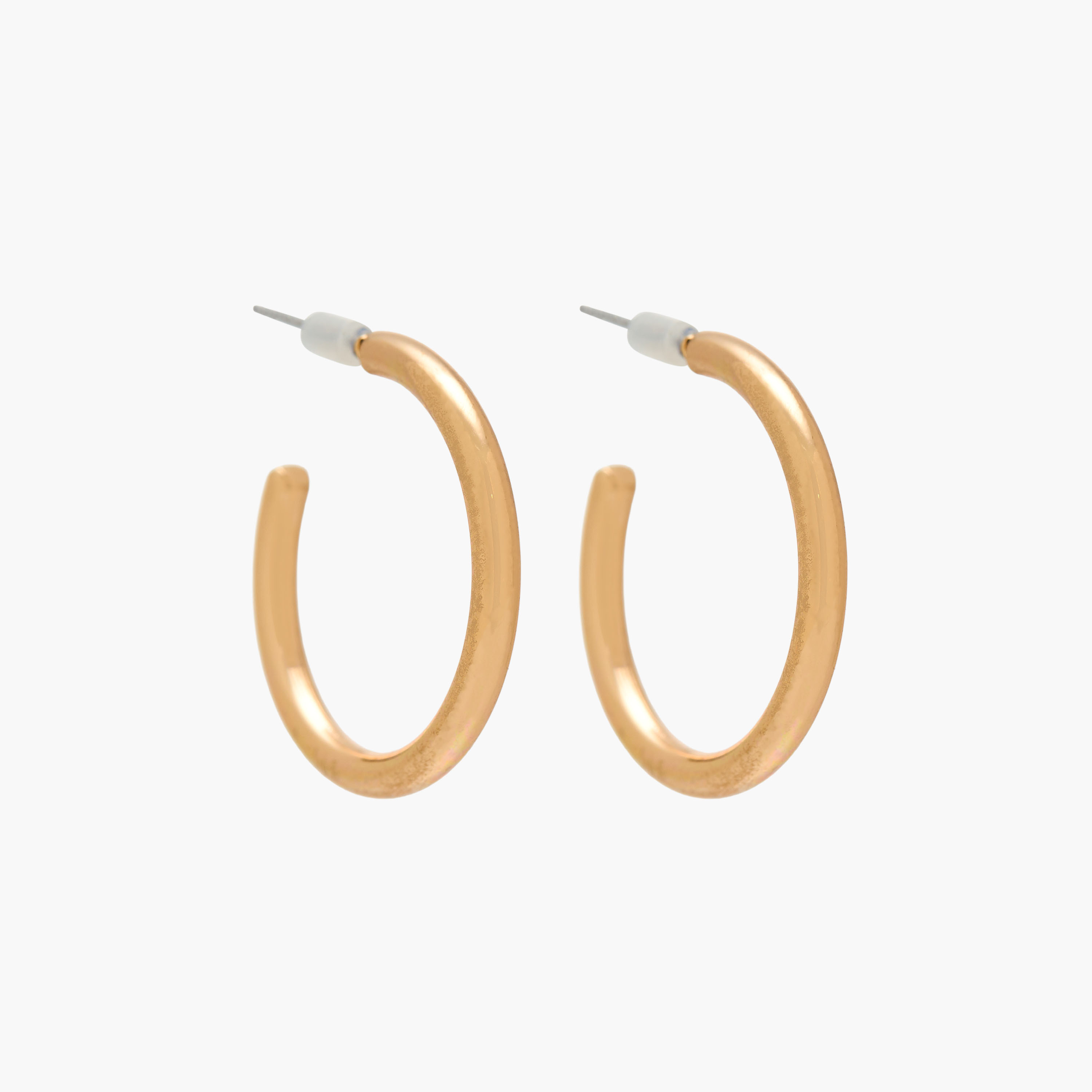 Pack of 3 Gold Tone Hoop Earrings with Pushback Closure-women-watchesandjewellery-jewellery-earrings-image-4