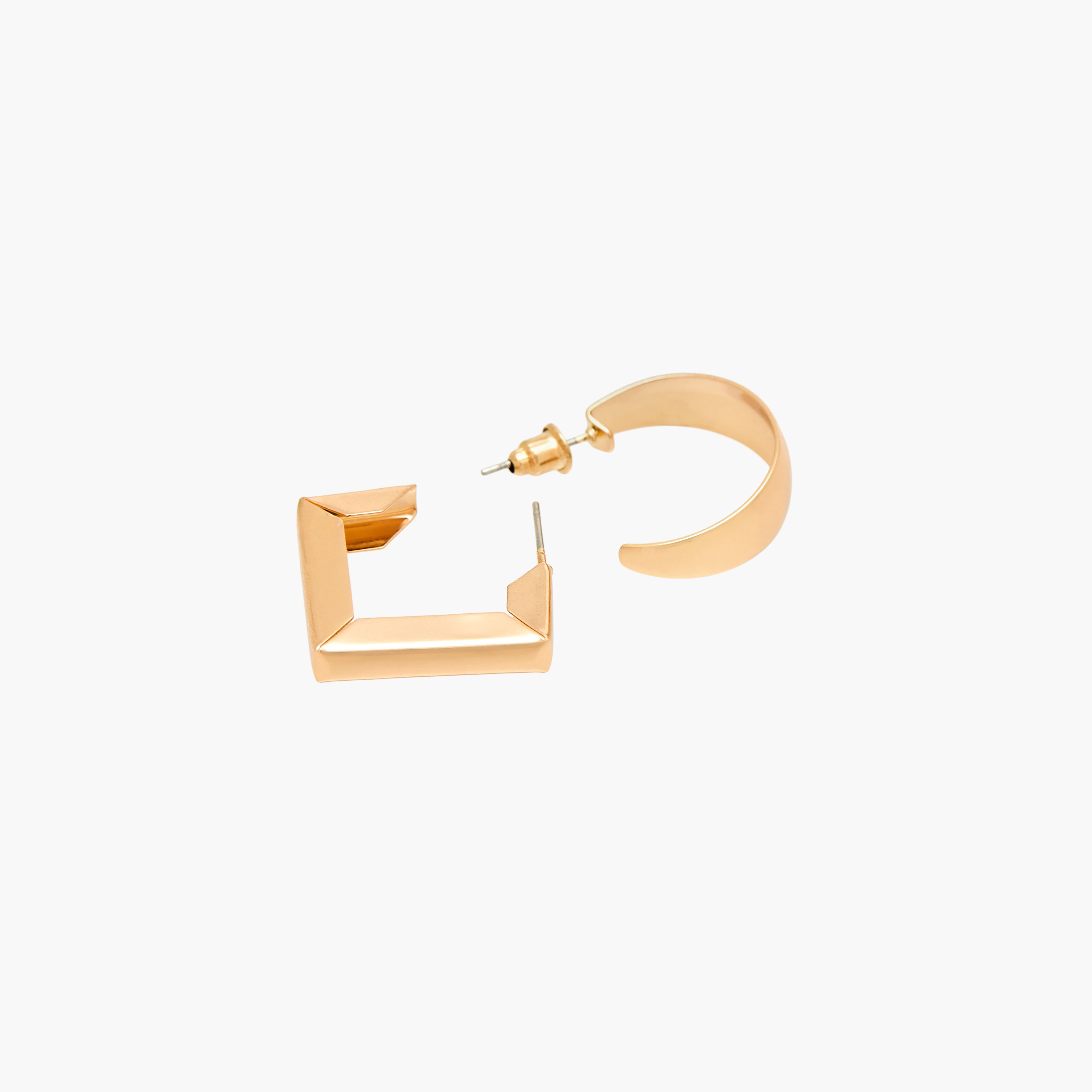 Pack of 3 Gold Tone Hoop Earrings with Pushback Closure-women-watchesandjewellery-jewellery-earrings-image-6