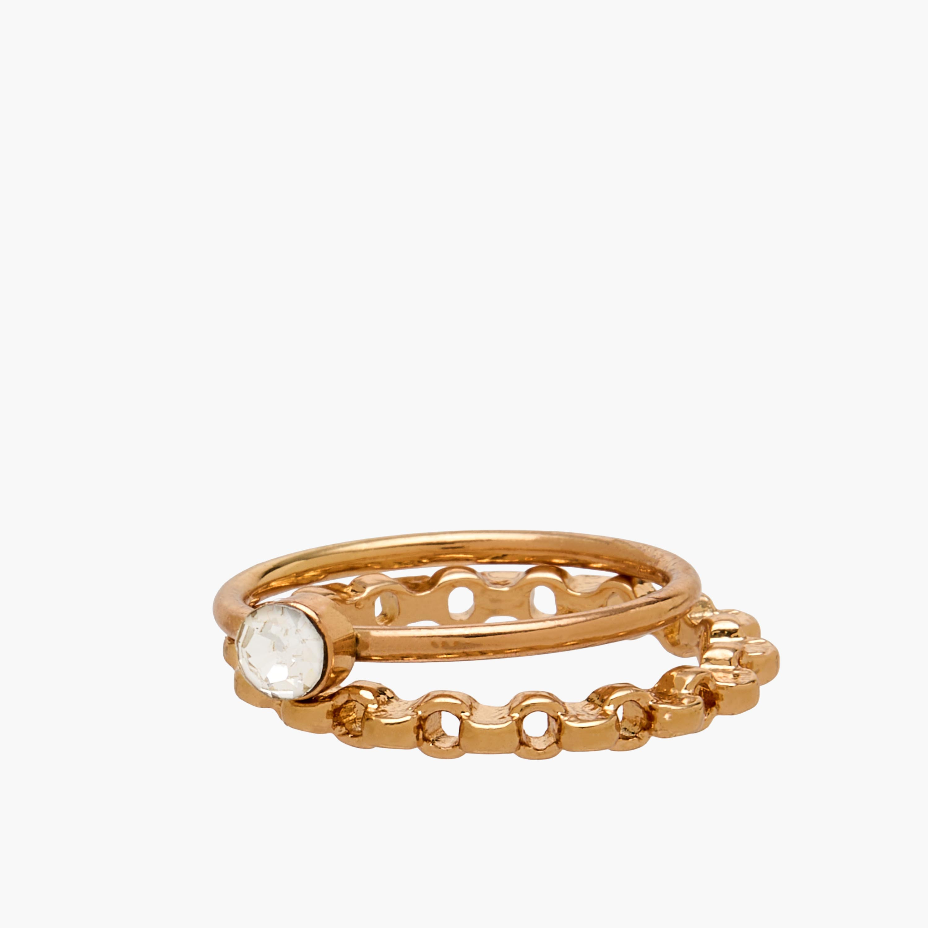 Set of 9 - Gold Tone Ring with Assorted Design-women-watchesandjewellery-jewellery-rings-image-3