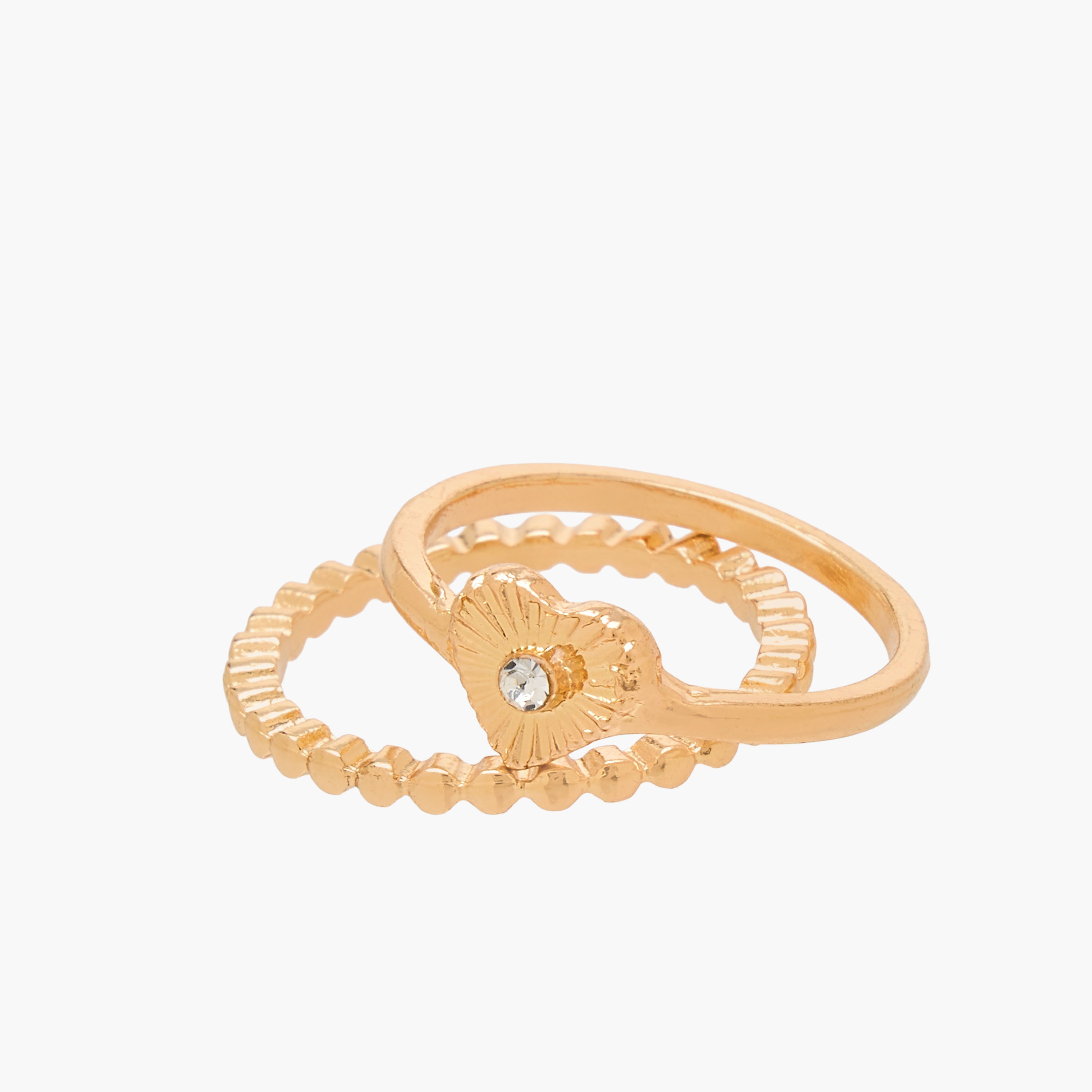 Set of 9 - Gold Tone Ring with Assorted Design-women-watchesandjewellery-jewellery-rings-image-3