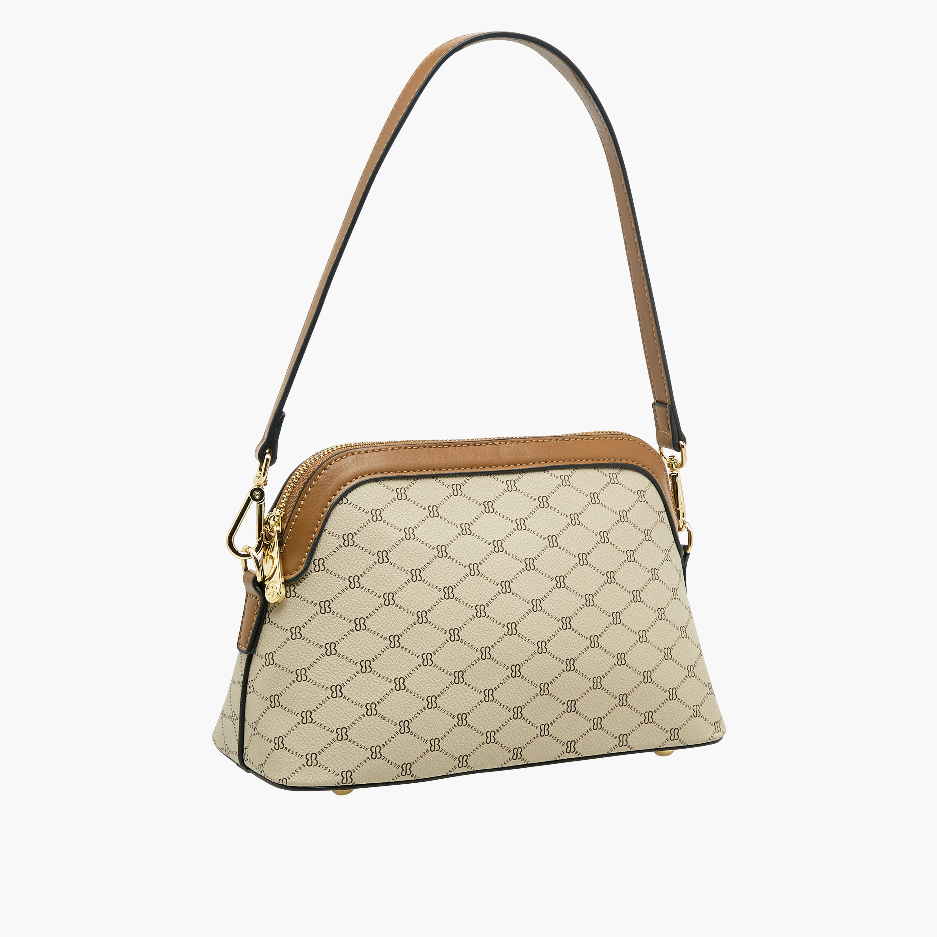 شنطة كروس بودي بحزام قابل للتعديل وطبعات مونوجرام من بيسي لندن-women-bagsandwallets-handbags-image-4