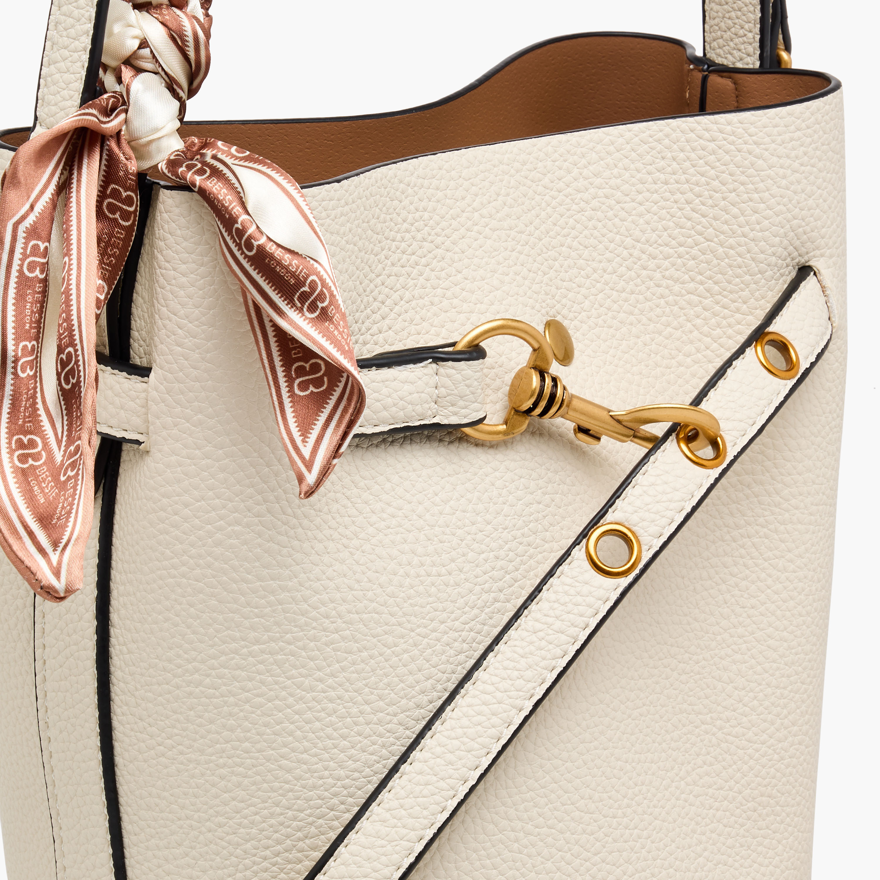 Bessie London Textured Bucket Bag with Scarf-women-bagsandwallets-handbags-image-5