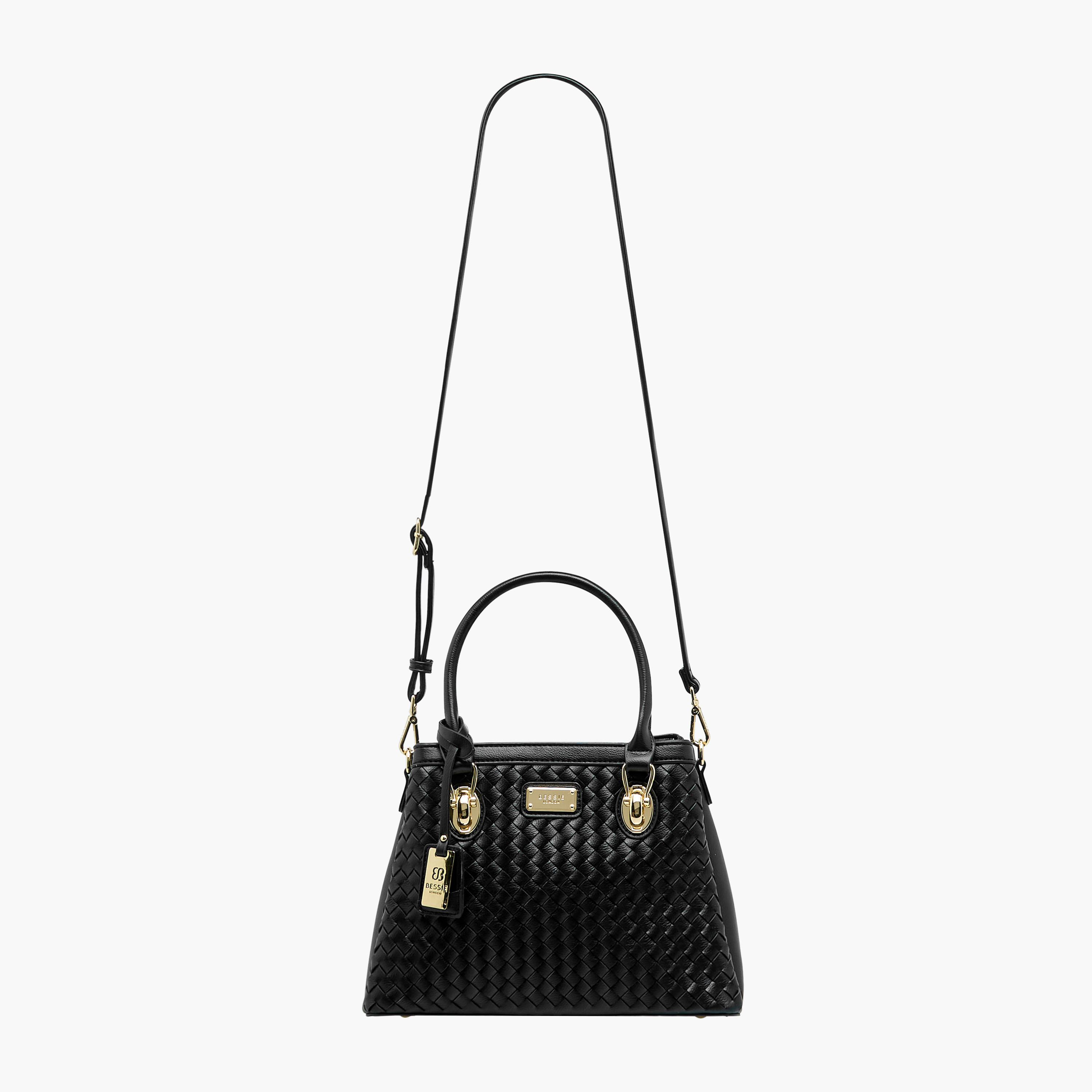 Bessie London Textured Tote Bag with Detachable Strap-women-bagsandwallets-handbags-image-3
