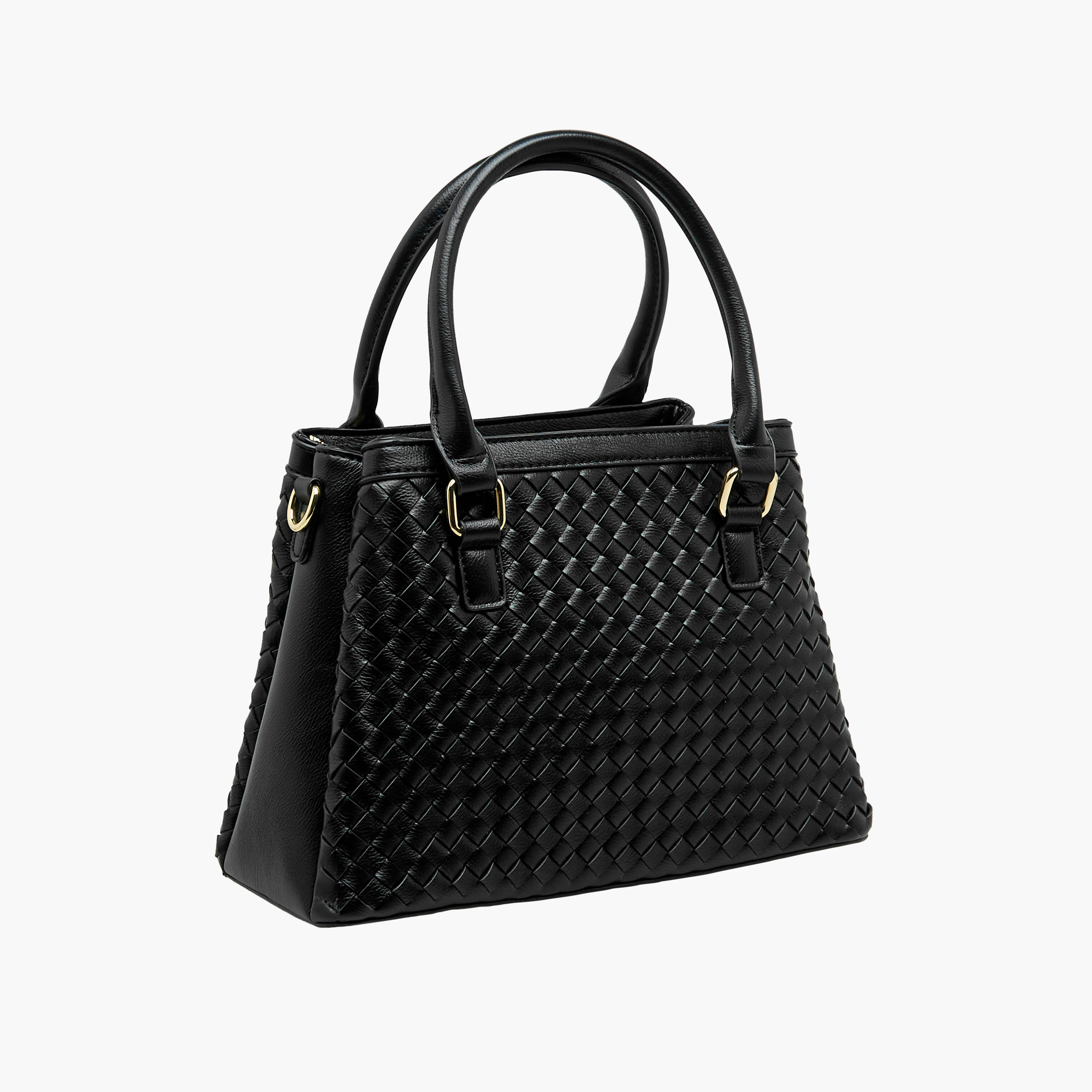 Bessie London Textured Tote Bag with Detachable Strap-women-bagsandwallets-handbags-image-4