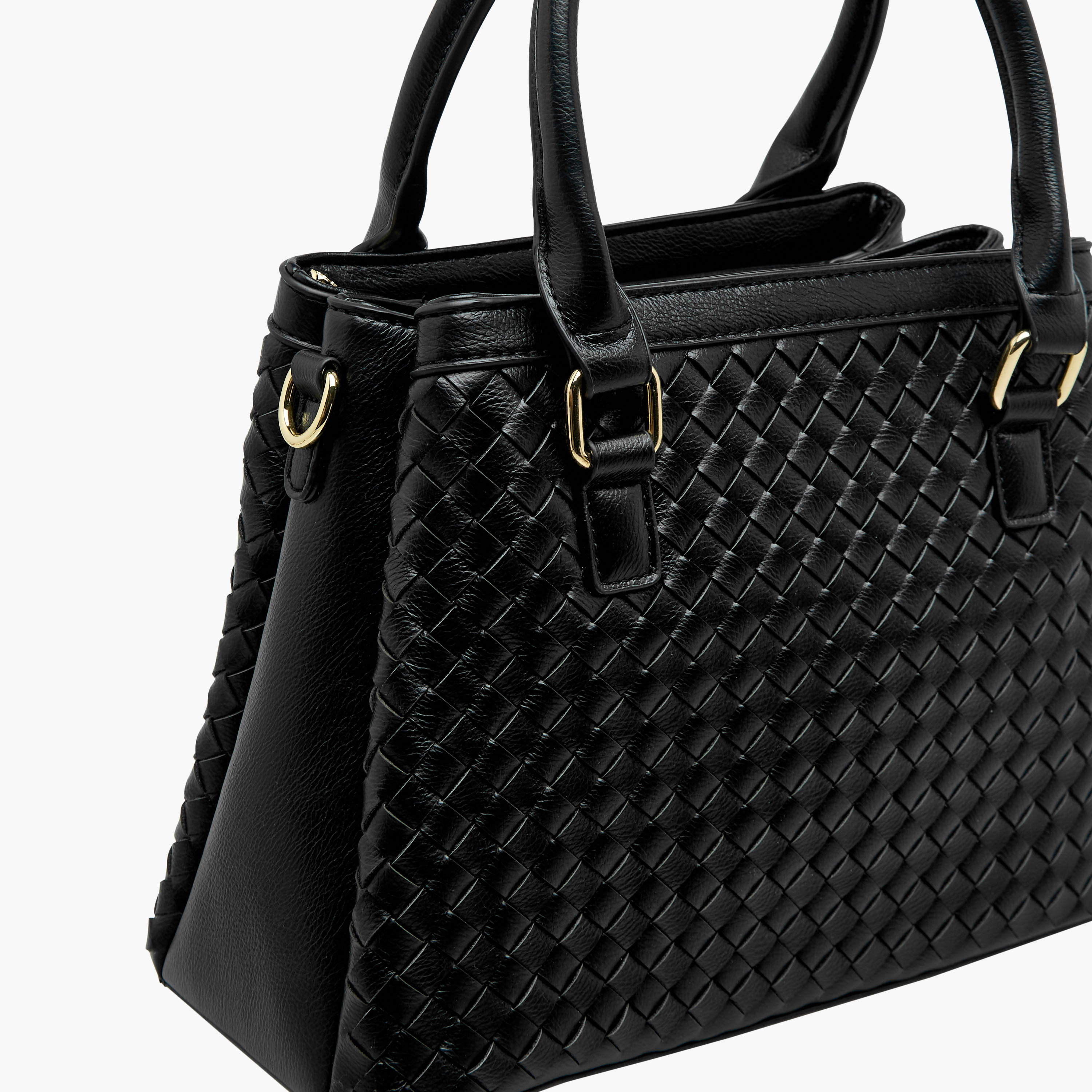 Bessie London Textured Tote Bag with Detachable Strap-women-bagsandwallets-handbags-image-6