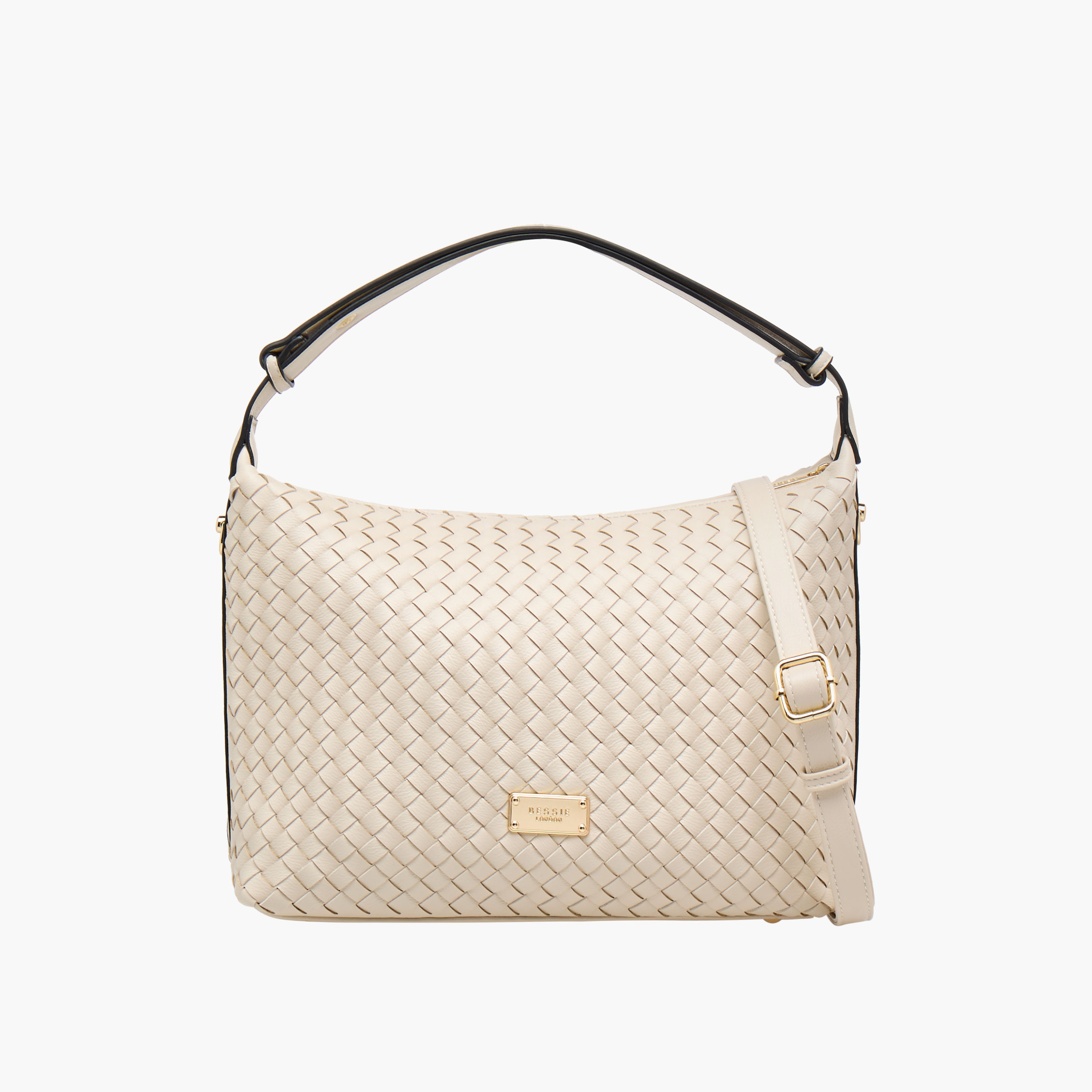 شنطة كتف مضفرة بمقابض مزدوجة من بيسي لندن-women-bagsandwallets-handbags-image-1
