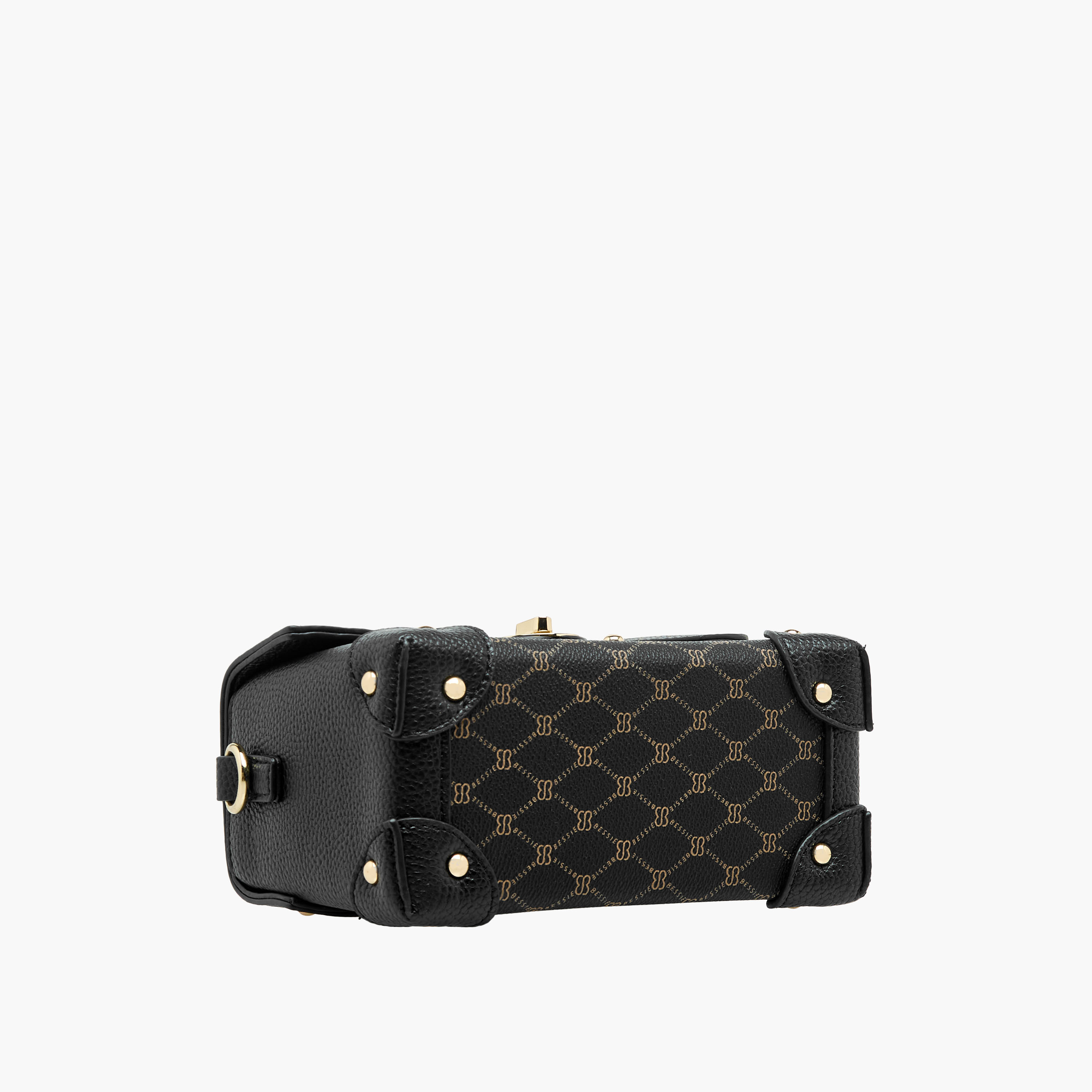 Bessie London Monogram Print Crossbody Bag with Detachable Strap-women-bagsandwallets-handbags-image-7