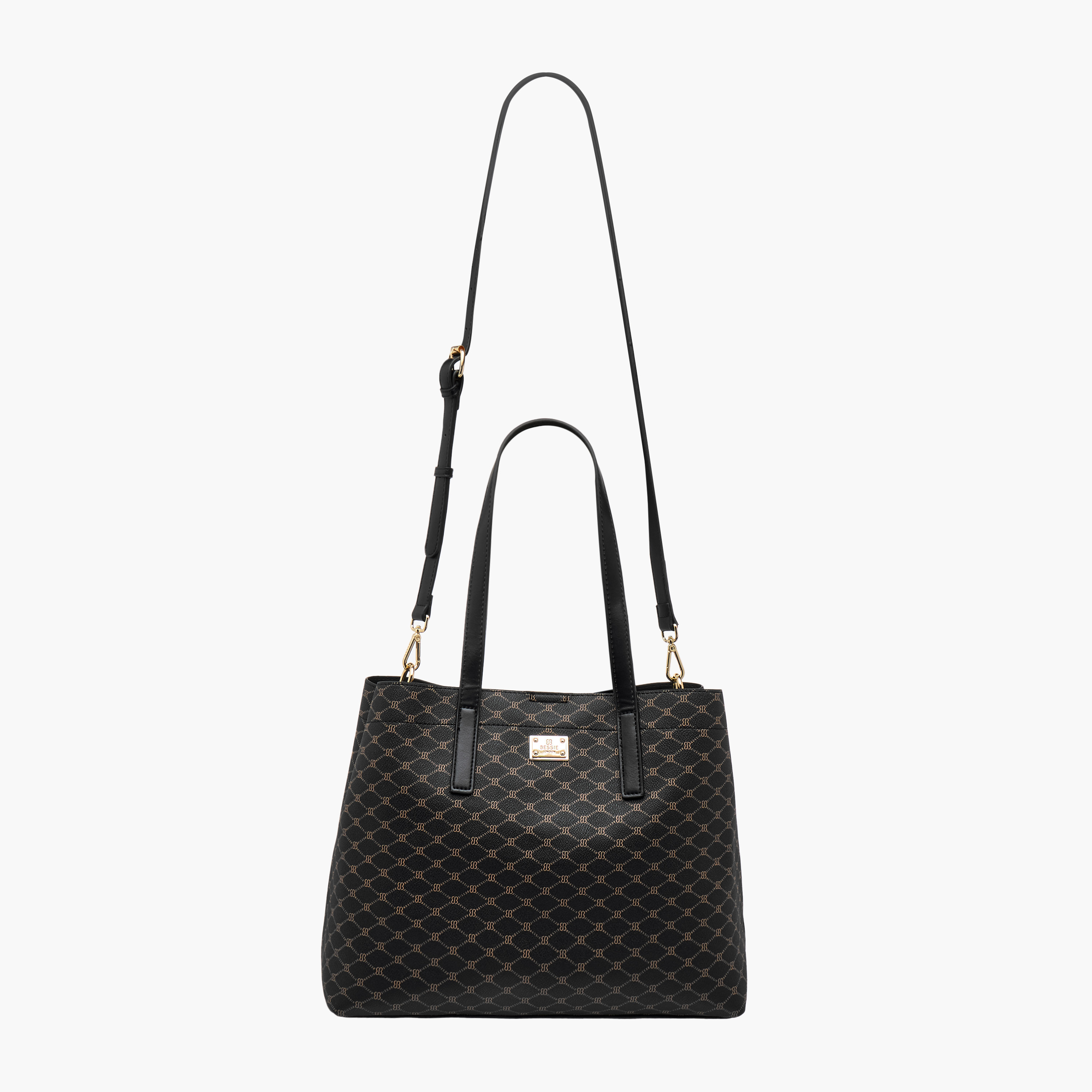 Bessie London Printed Tote Bag with Double Handle-women-bagsandwallets-handbags-image-3