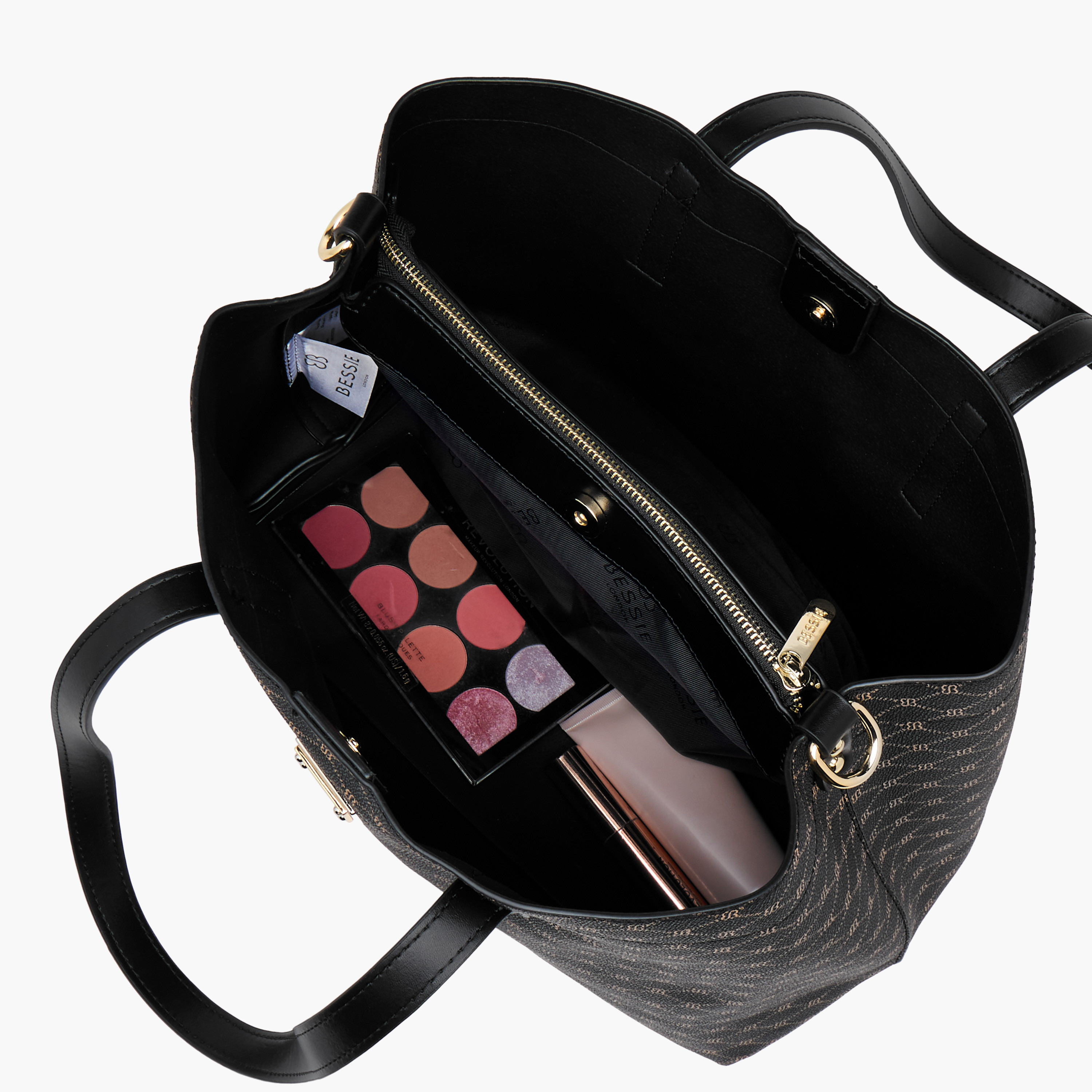 Bessie London Printed Tote Bag with Double Handle-women-bagsandwallets-handbags-image-9