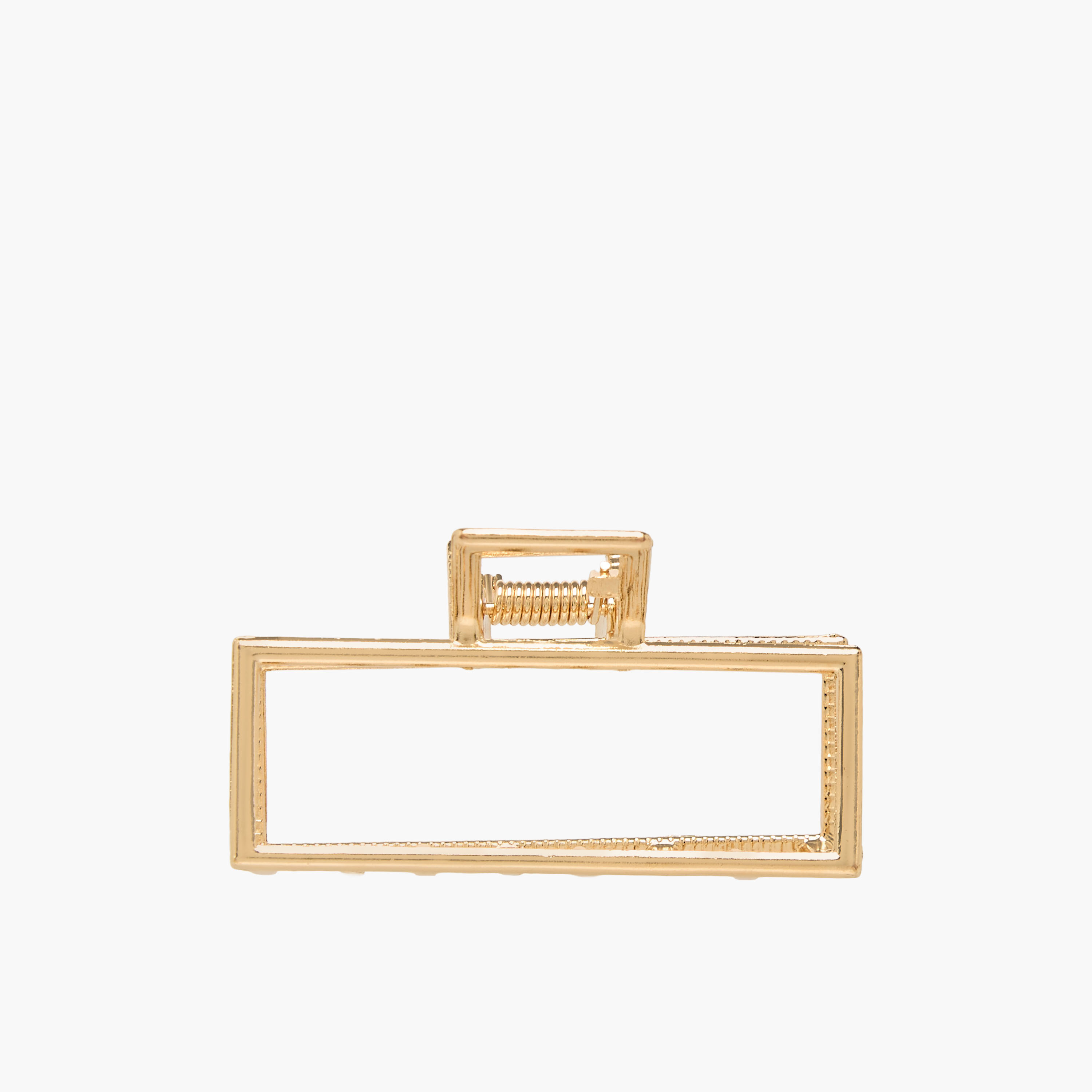 Rectangular Hair Clamp with Solid Design-women-hairaccessories-clamps-image-1