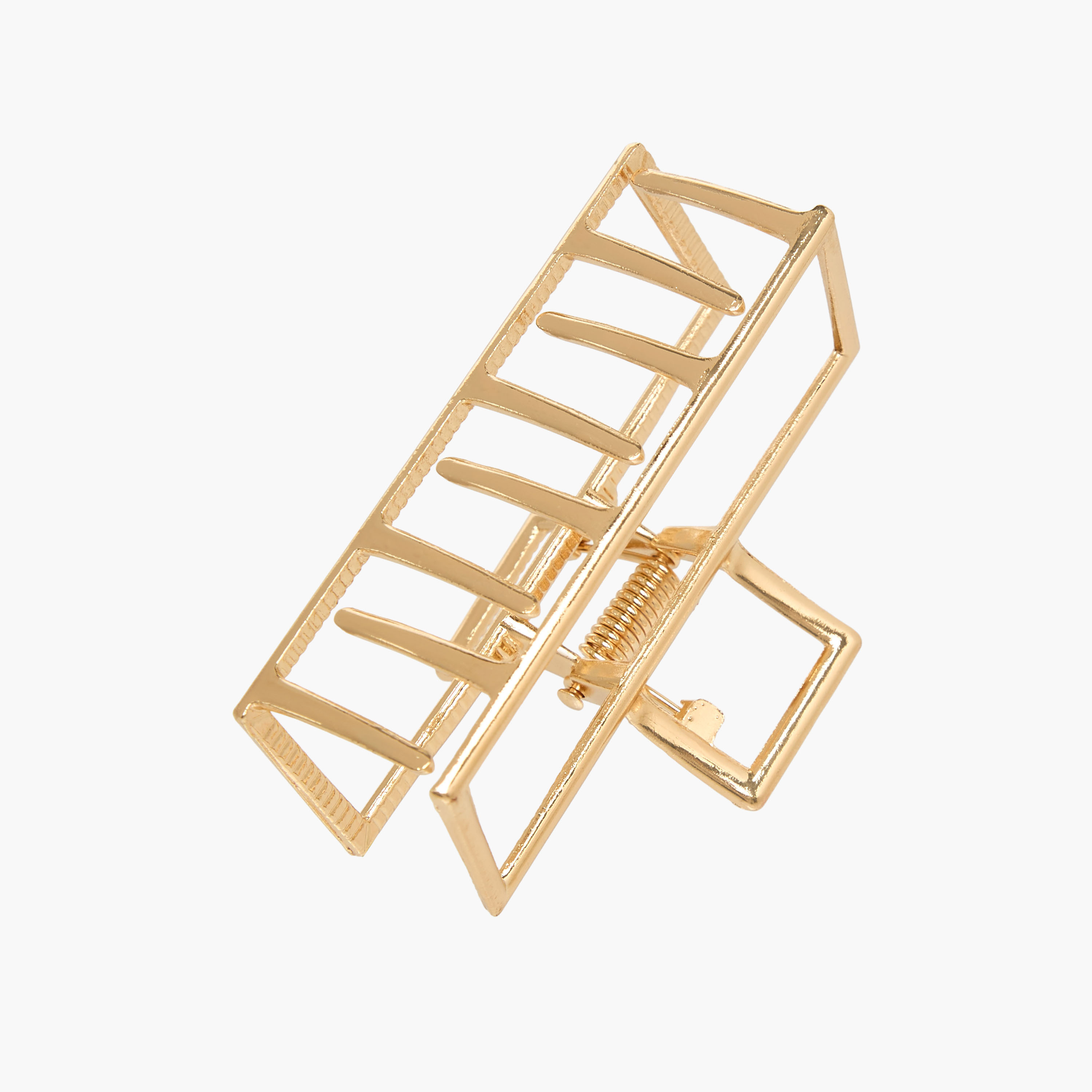 Rectangular Hair Clamp with Solid Design-women-hairaccessories-clamps-image-3