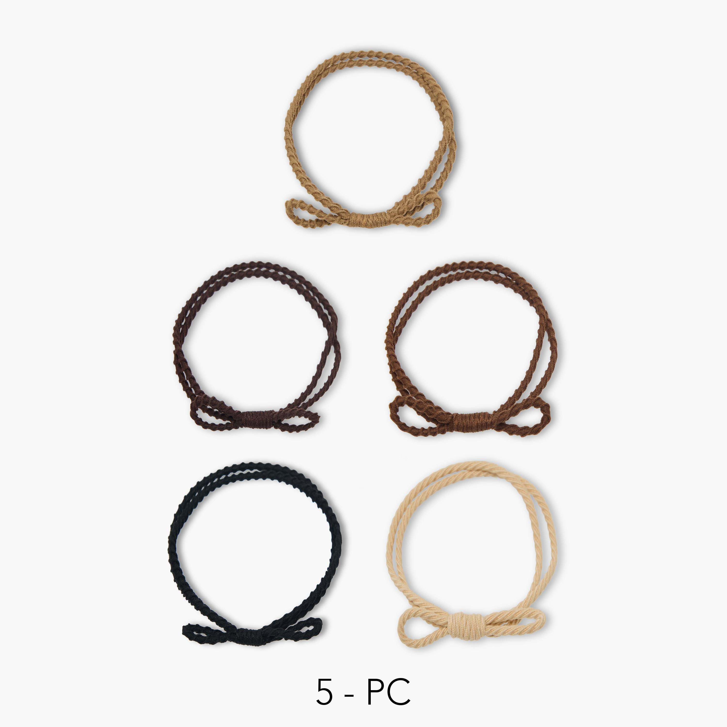 Pack of 5 Braided Hair Tie-women-hairaccessories-scrunchies-image-1