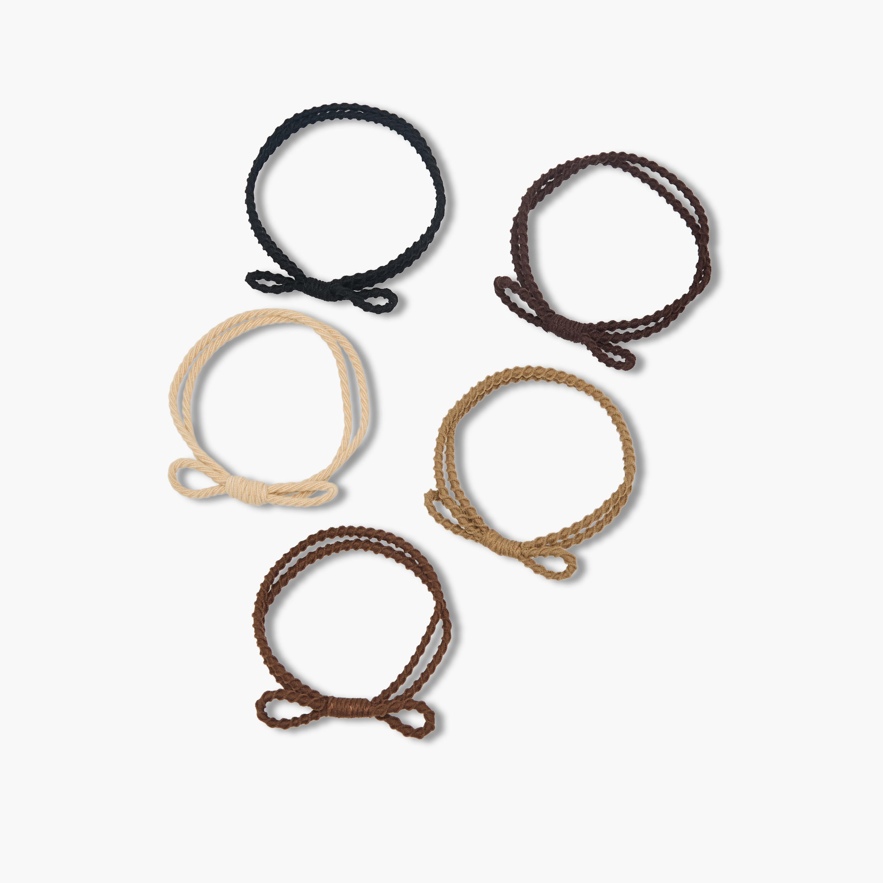 Pack of 5 Braided Hair Tie-women-hairaccessories-scrunchies-image-2