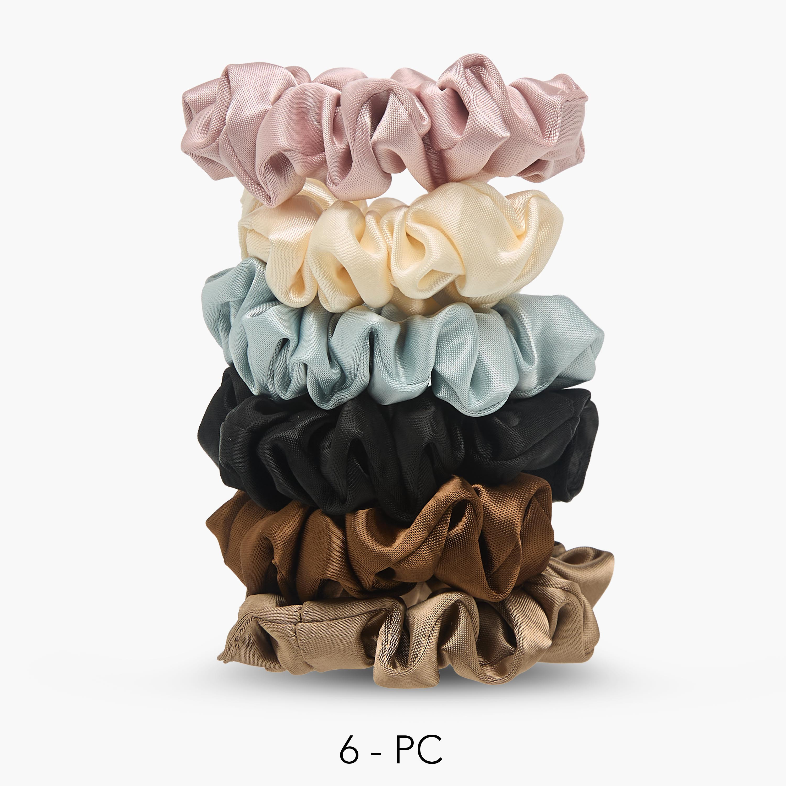 Pack of 6 Hair Scrunchie-women-hairaccessories-scrunchies-image-1