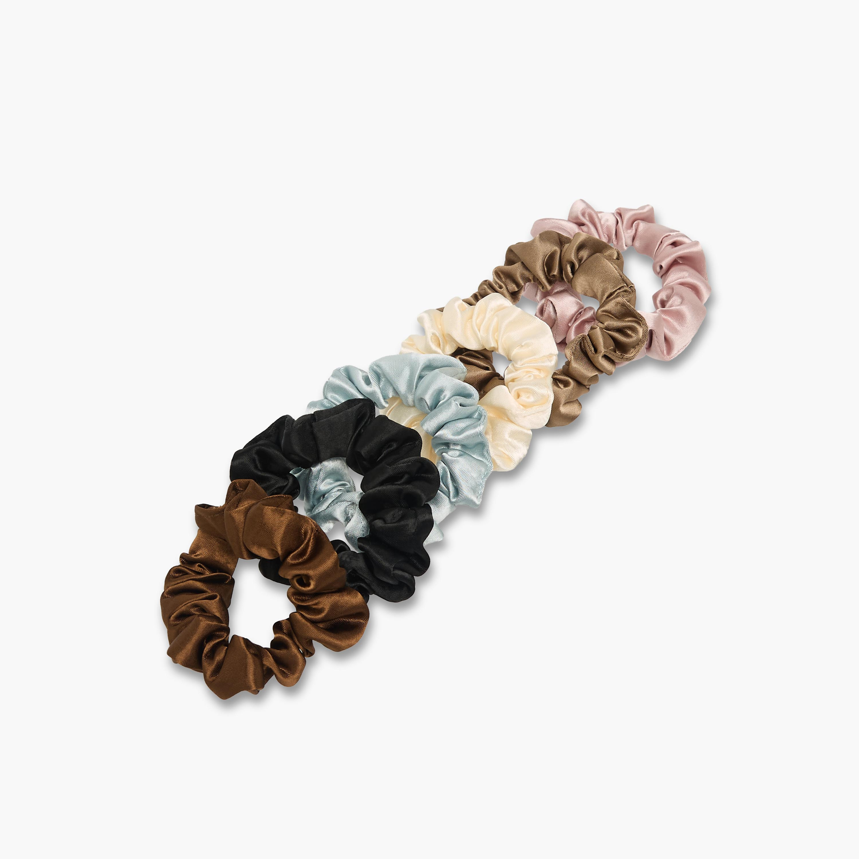 Pack of 6 Hair Scrunchie-women-hairaccessories-scrunchies-image-2