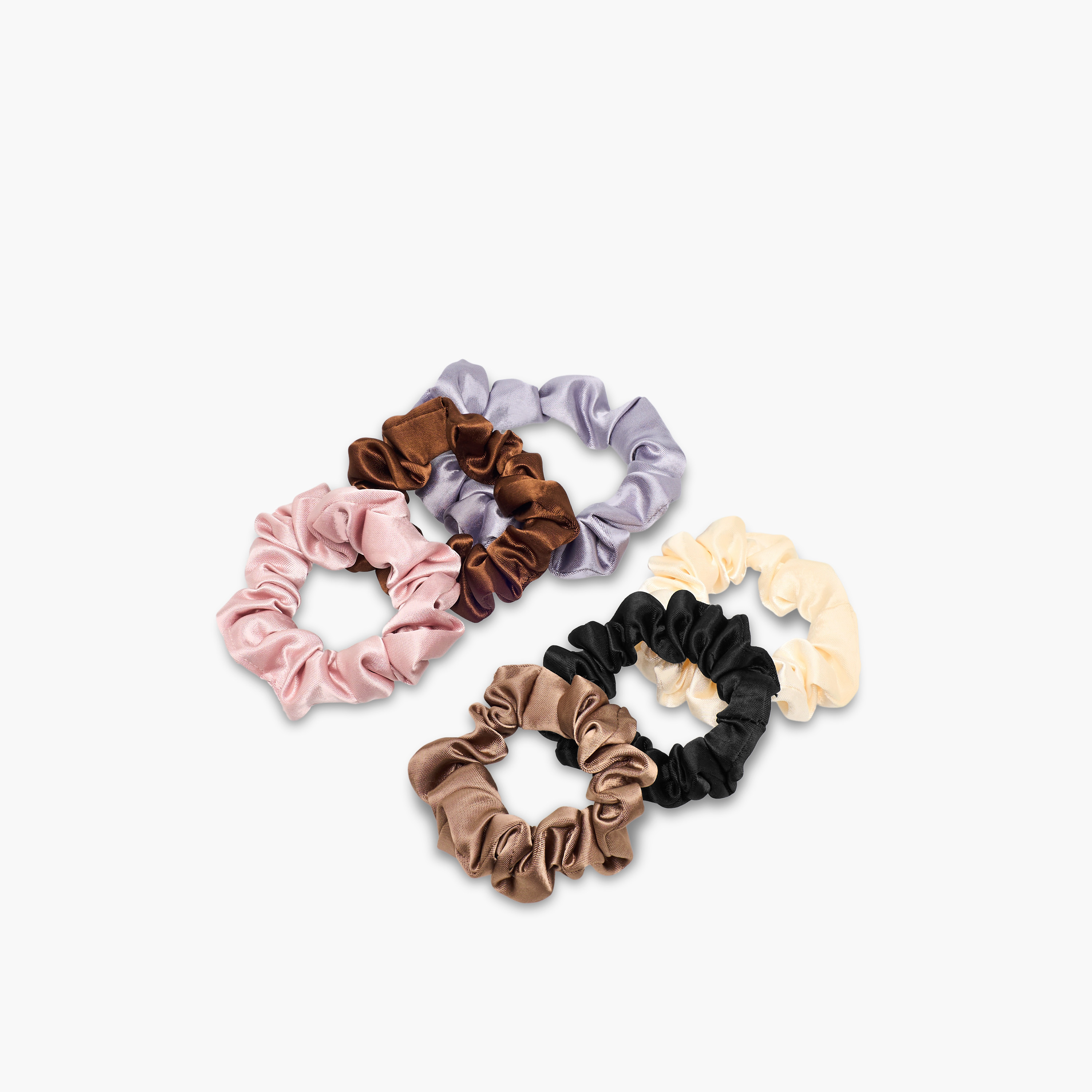 Pack of 6 Hair Scrunchie-women-hairaccessories-scrunchies-image-2