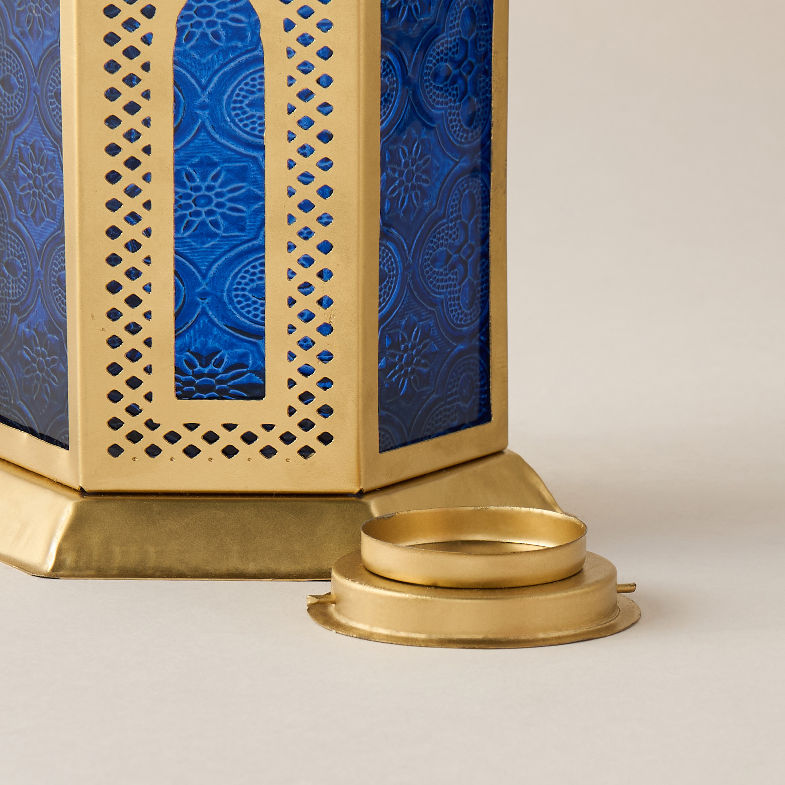 Metallic Tealight Lantern - 41 cms-household-decor-candleholdersandlanterns-image-5