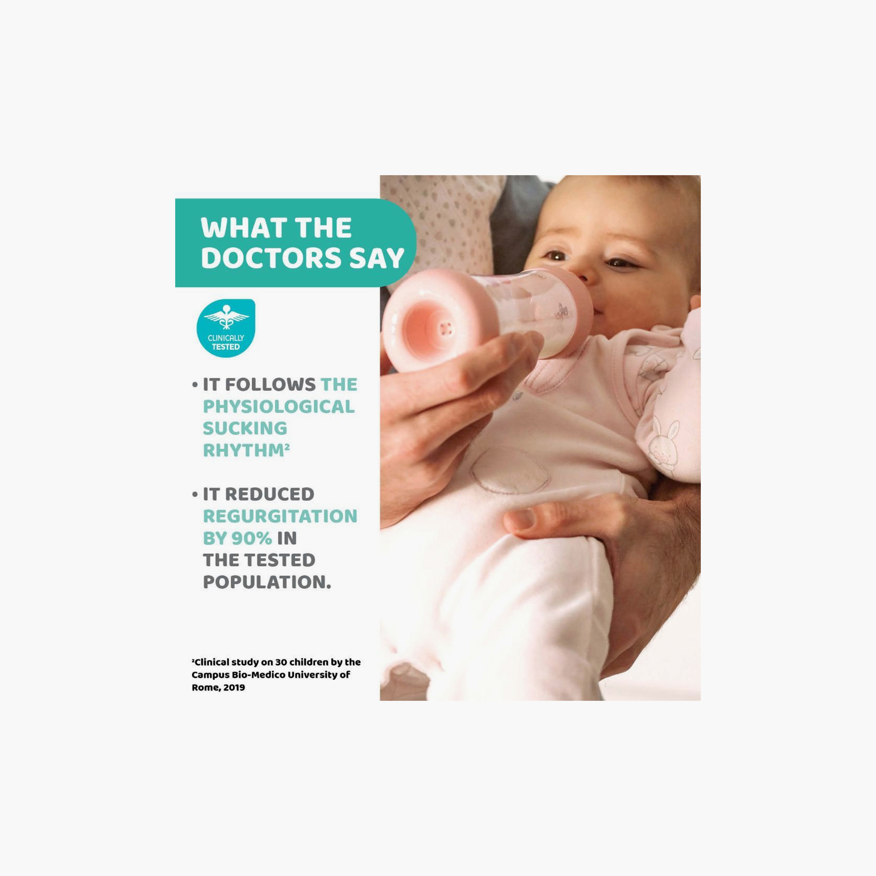 Chicco Anti-Colic BPA-Free Feeding Bottle - 240 ml-baby-feeding-feedingbottles-bottlesandteats-image-2