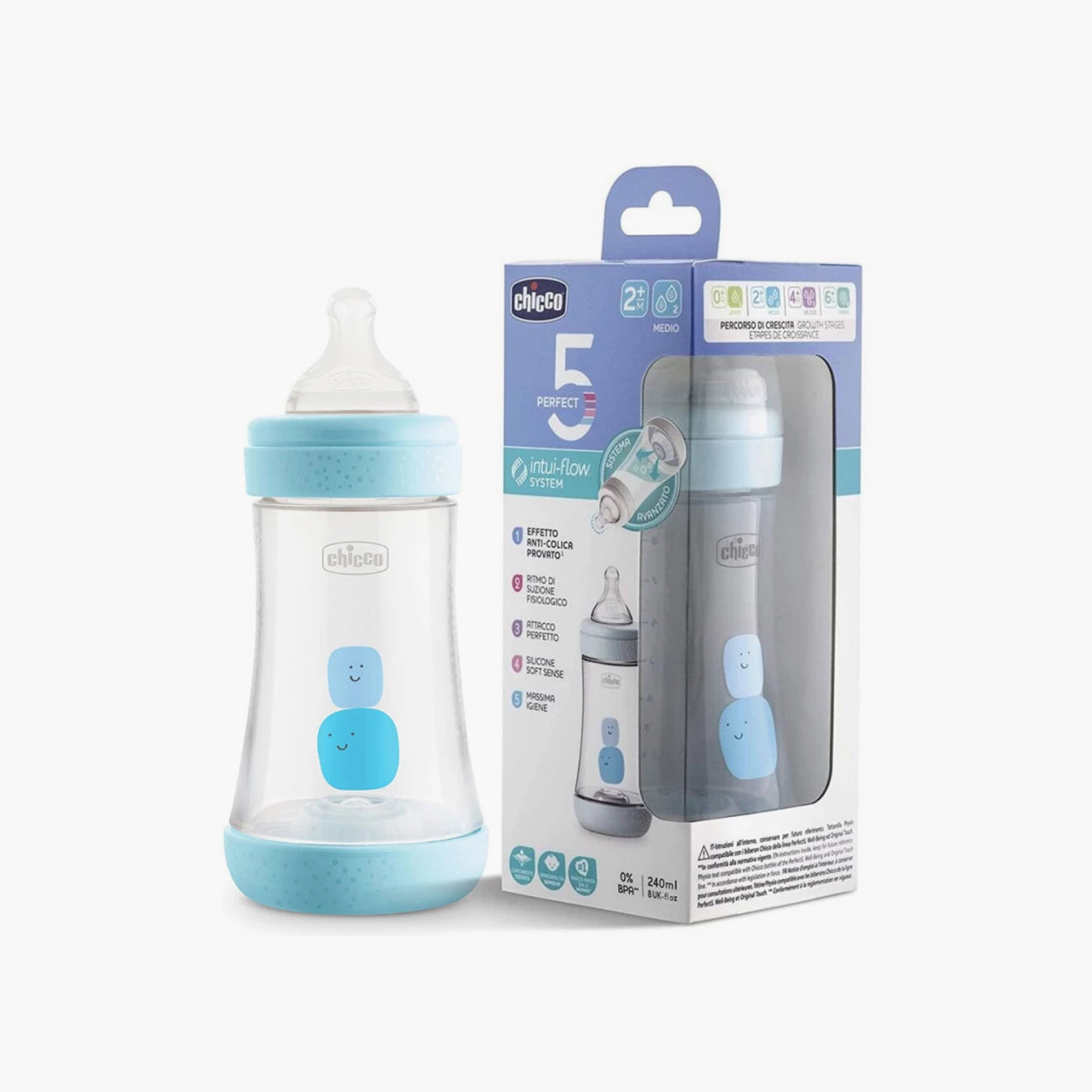 Chicco Anti-Colic BPA-Free Feeding Bottle - 240 ml-baby-feeding-feedingbottles-bottlesandteats-image-5