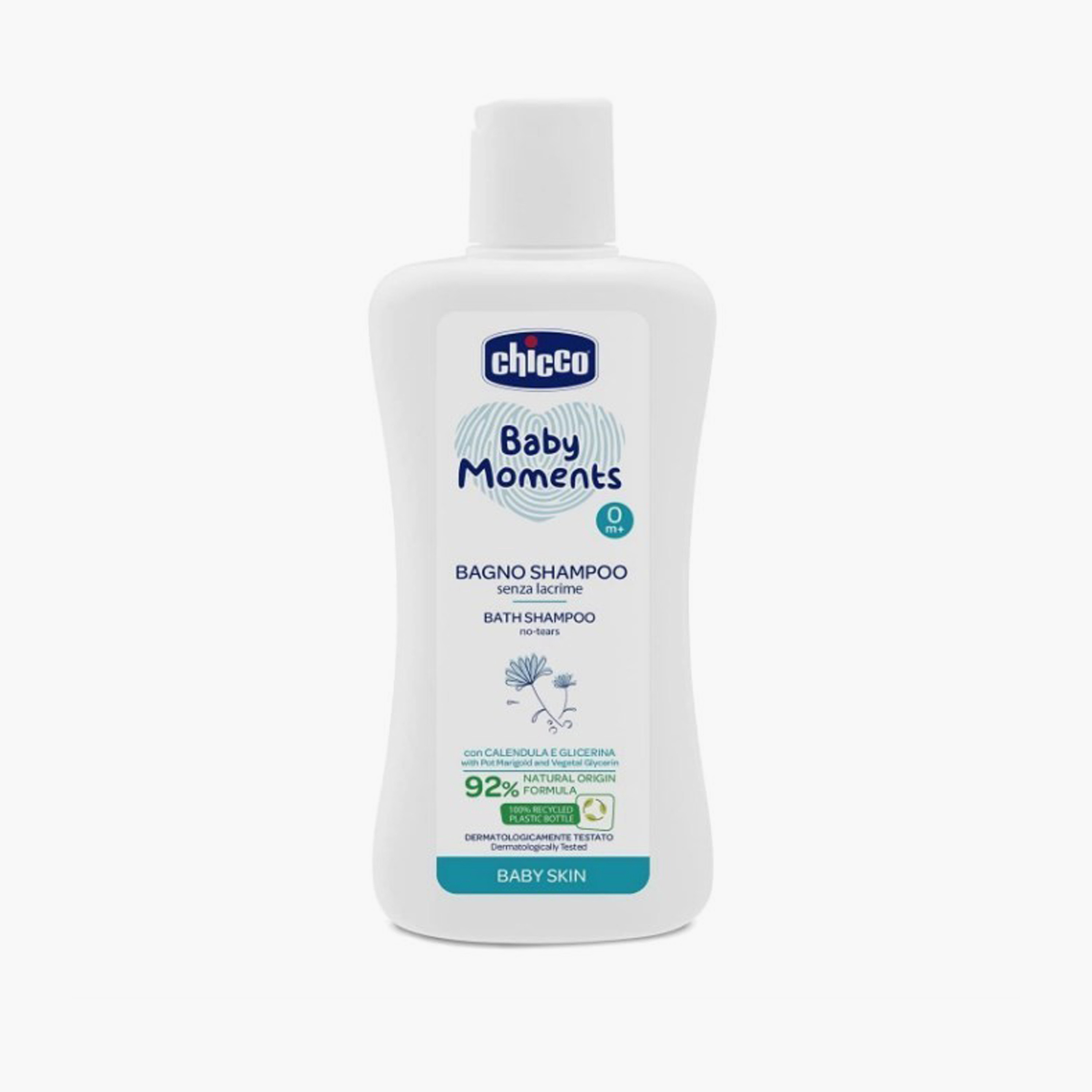 Chicco No Tears Bath Shampoo - 200 ml-baby-bathandcare-hairbodyskincare-shampooandconditioner-image-1